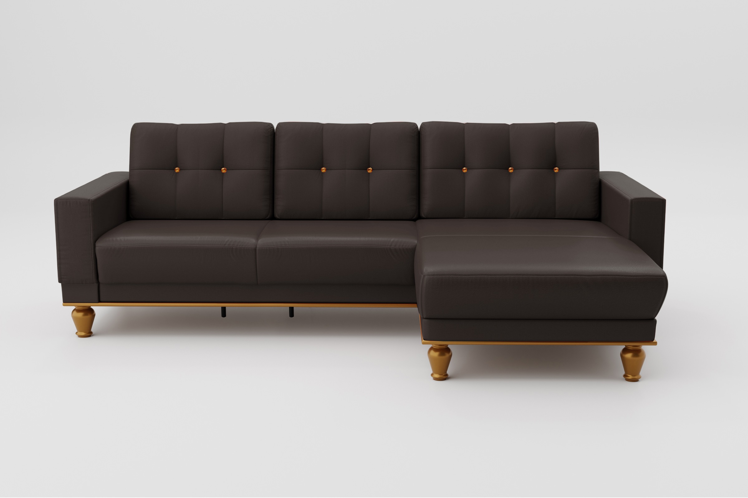 sit&more Ecksofa "Orient 5 L-Form", mit Strass-Stein, wahlweise mit Bettfun günstig online kaufen