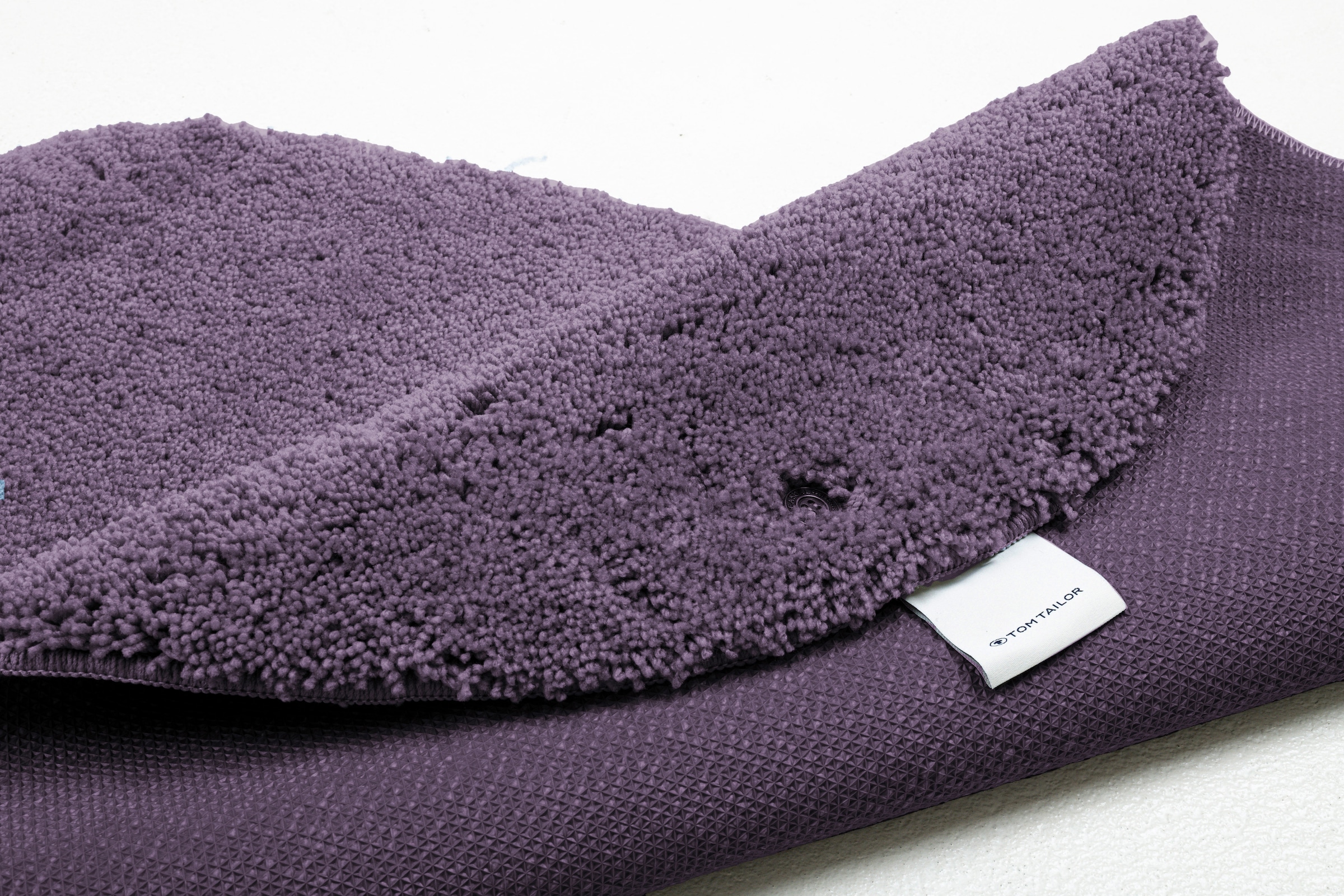 TOM TAILOR Badematte »Cozy Bath UNI«, rutschhemmend beschichtet, fußbodenheizungsgeeignet, Badteppich, Uni Farben, rechteckig, rund und oval erhältlich