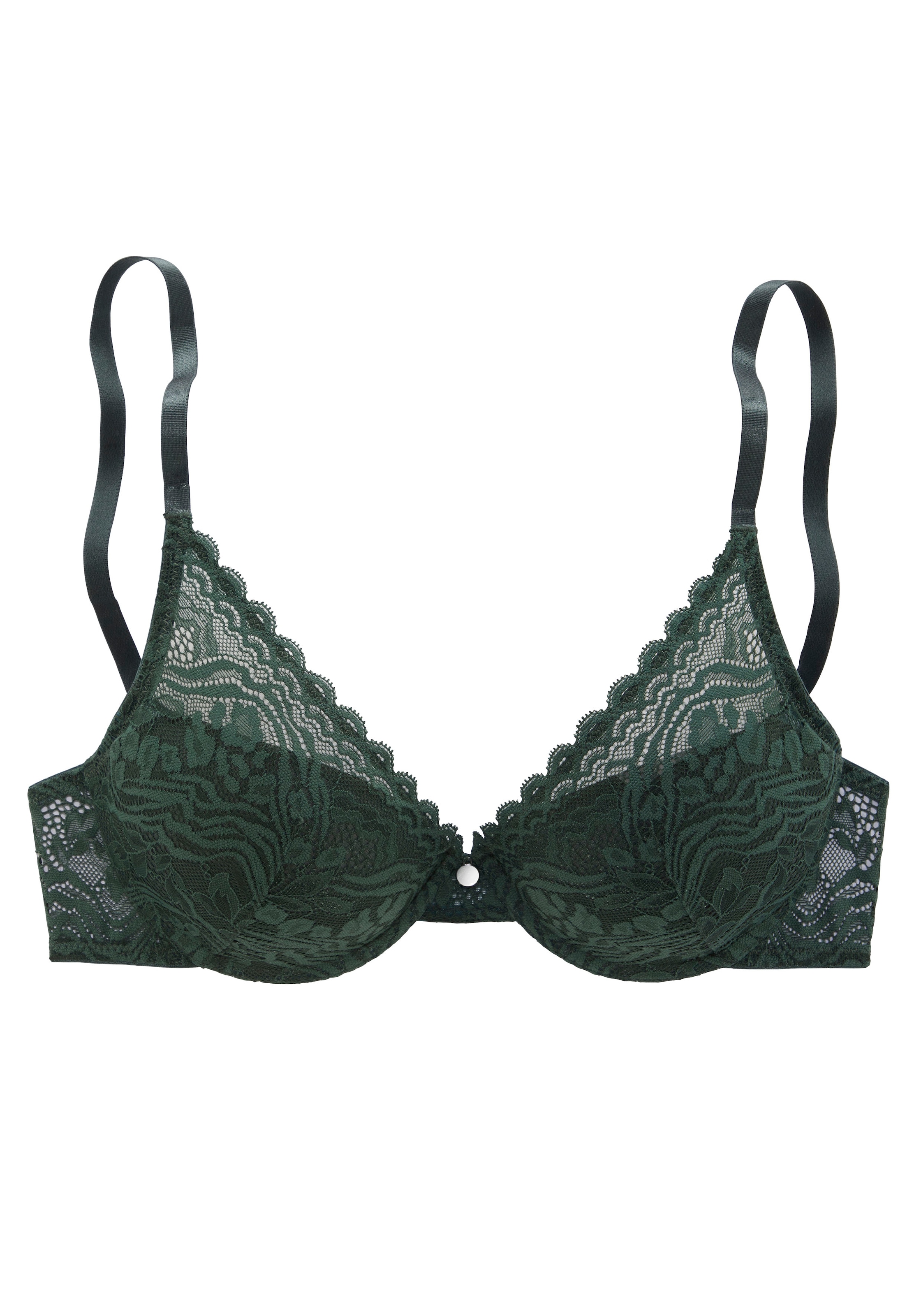 s.Oliver Push-up-BH »Danielle«, aus dezent transparenter Spitze in blumiger Optik, Dessous