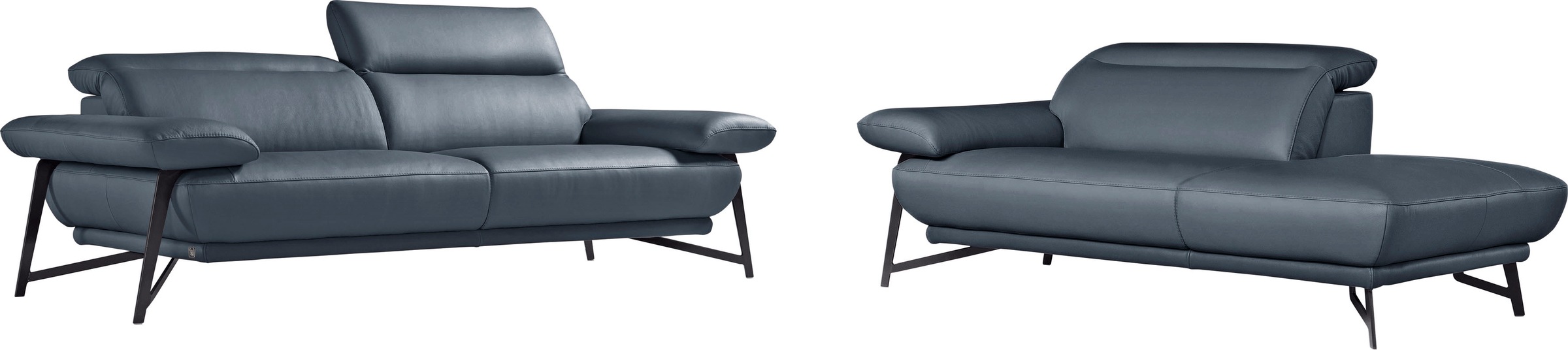 Egoitaliano Sofa »Anais, Design mit hohem Sitzkomfort, Fußfarbe schattengra günstig online kaufen