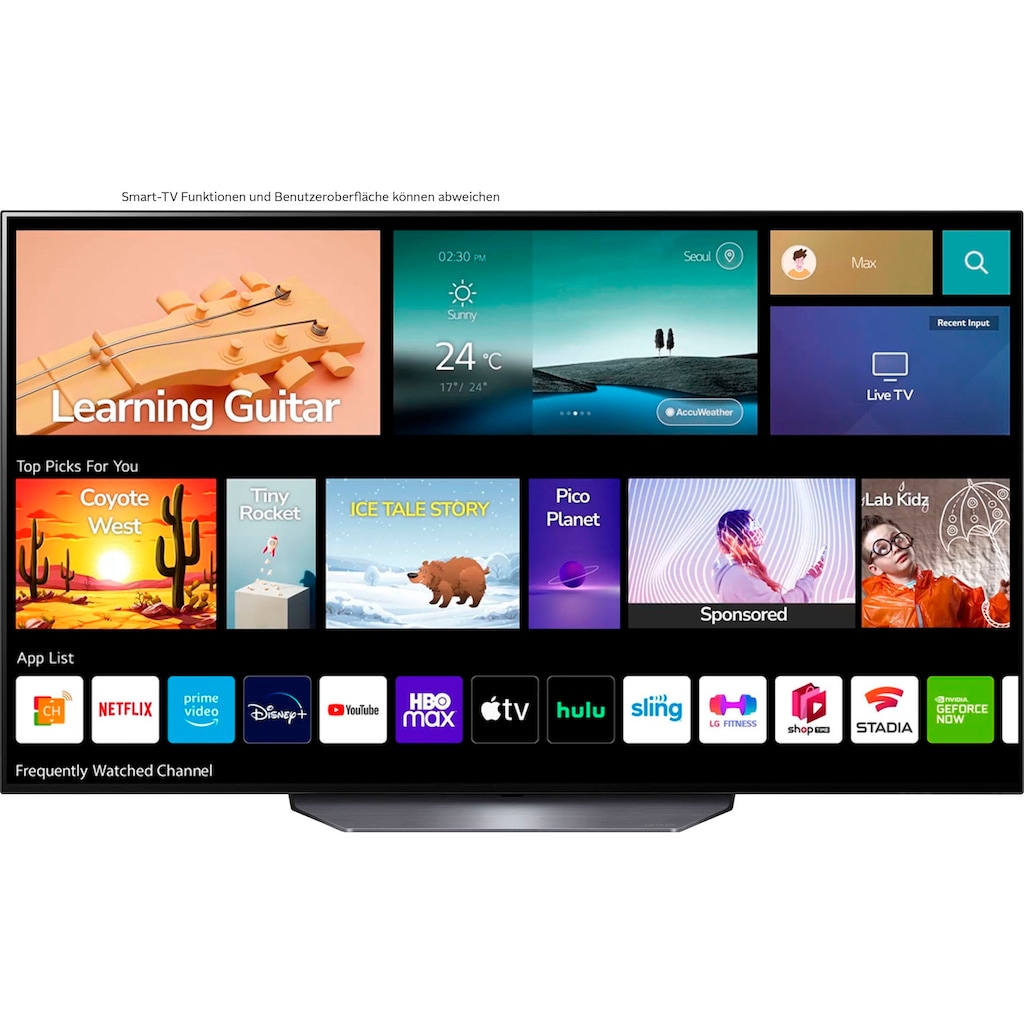 LG OLED-Fernseher »OLED77B23LA«, 195 cm/77 Zoll, 4K Ultra HD, Smart-TV, bis zu 120Hz-α7 Gen5 4K AI-Prozessor-HDMI 2.1-Sprachassistenten