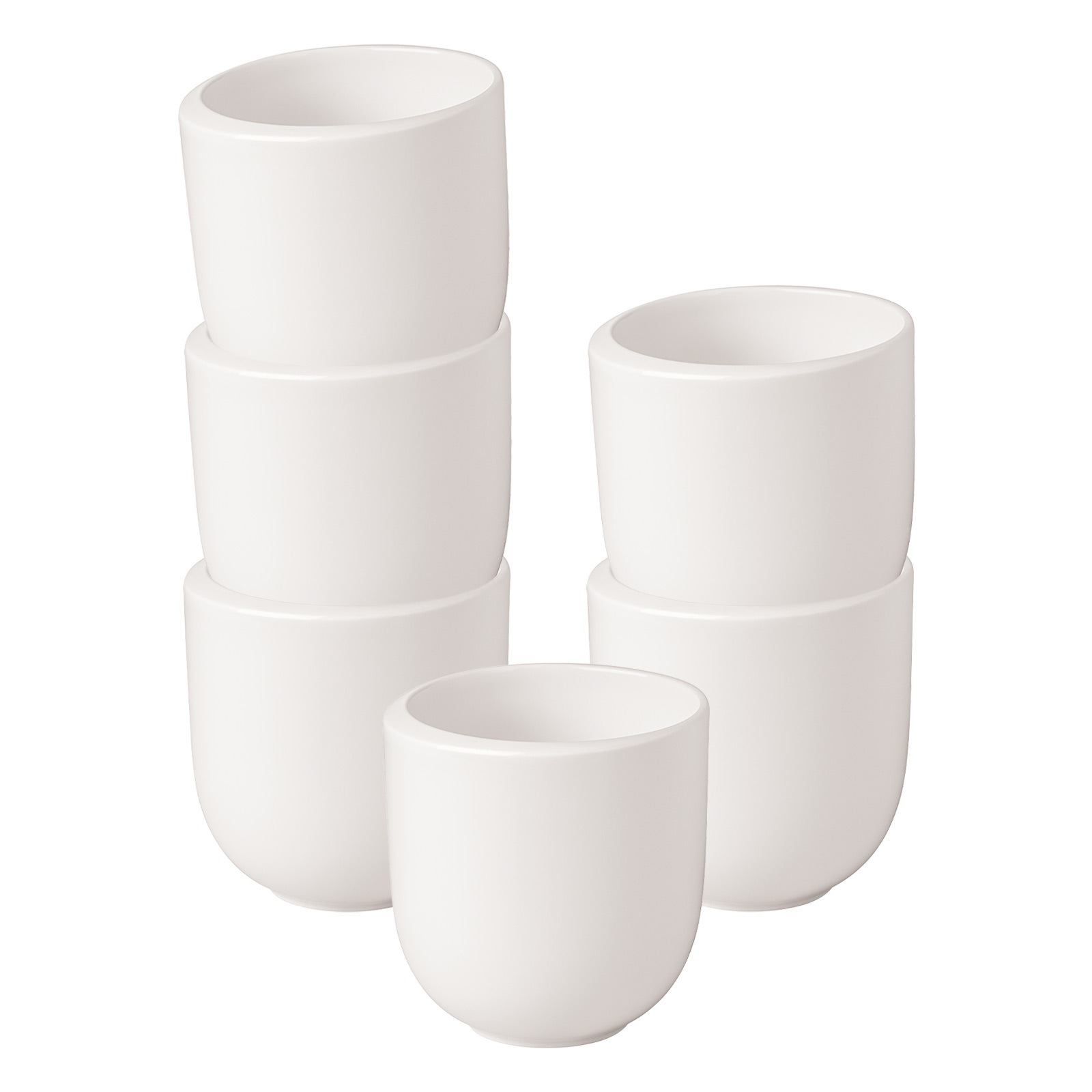 Villeroy & Boch Becher »Kaffeebecher NewMoon 320 ml 6er Set weiß« günstig online kaufen