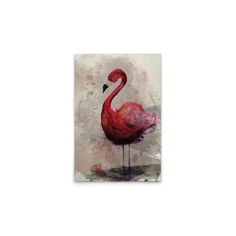 A.S. Création Leinwandbild »Flamingo - Wandbild Creme Beige Grau Keilrahmen günstig online kaufen