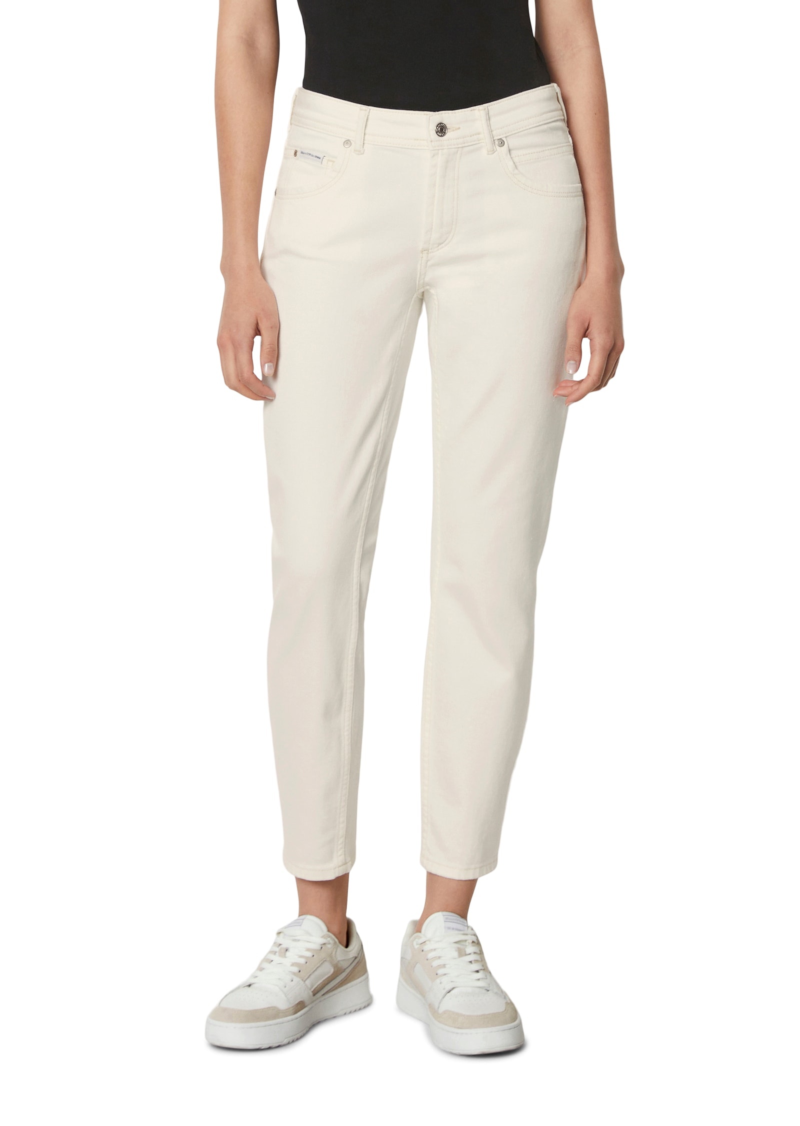Marc O'Polo DENIM Slim-fit-Jeans »ALVA slim cropped«, Lässiges, verkürztes Bein