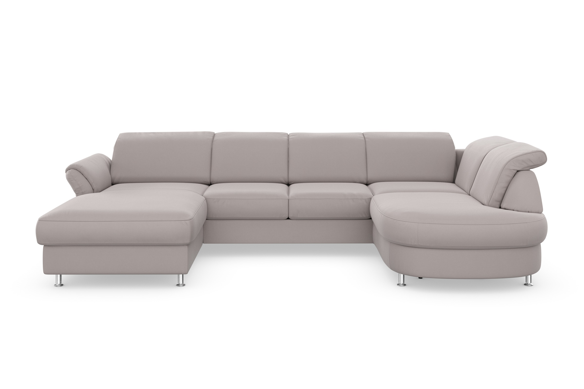 sit&more Wohnlandschaft »Apulia U-Form«, wahlweise Bettfunktion, Bettkasten und Kopf- und Armteilverstellung