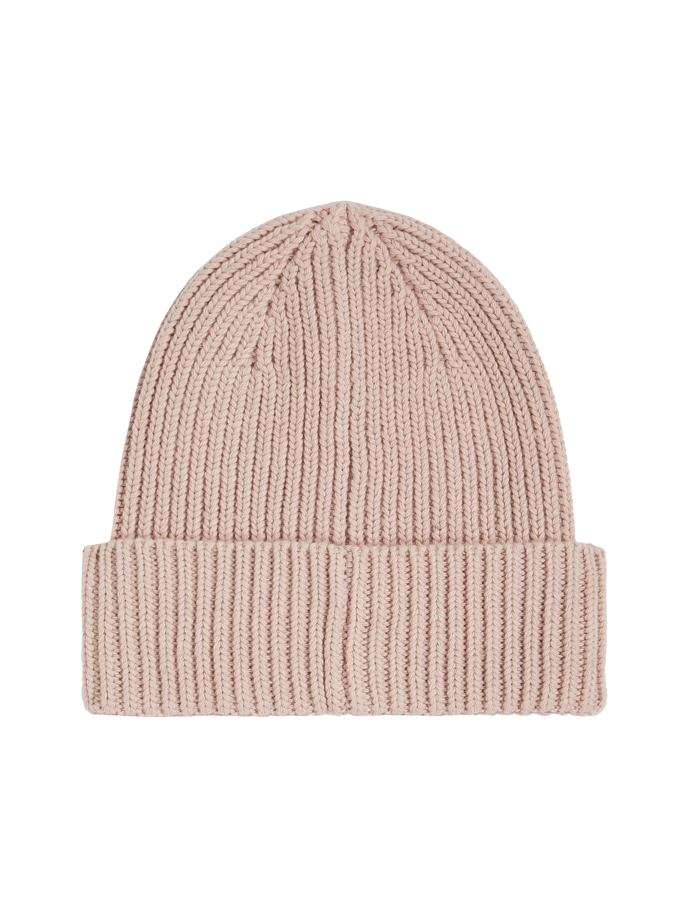 Calvin Klein Beanie »CK EMBROIDERY COTTON RIB BEANIE«, mit Logostickerei