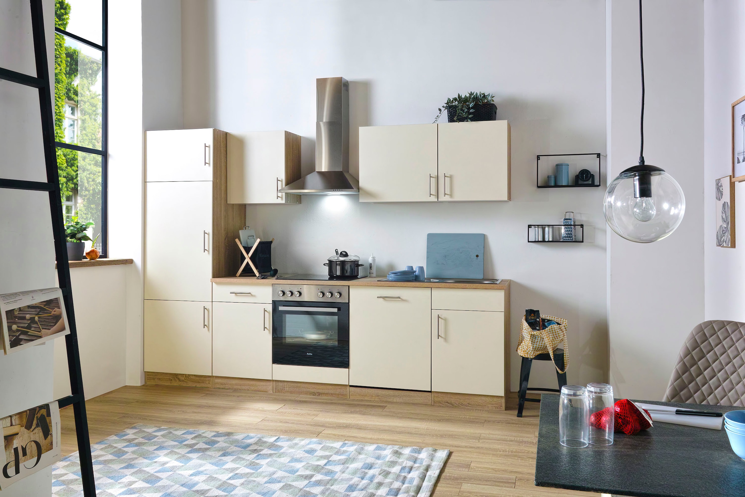 Breite Küchen E-Geräten, 280 »Kiel«, cm inkl. auf mit kaufen Raten wiho Geschirrspüler, Küchenzeile