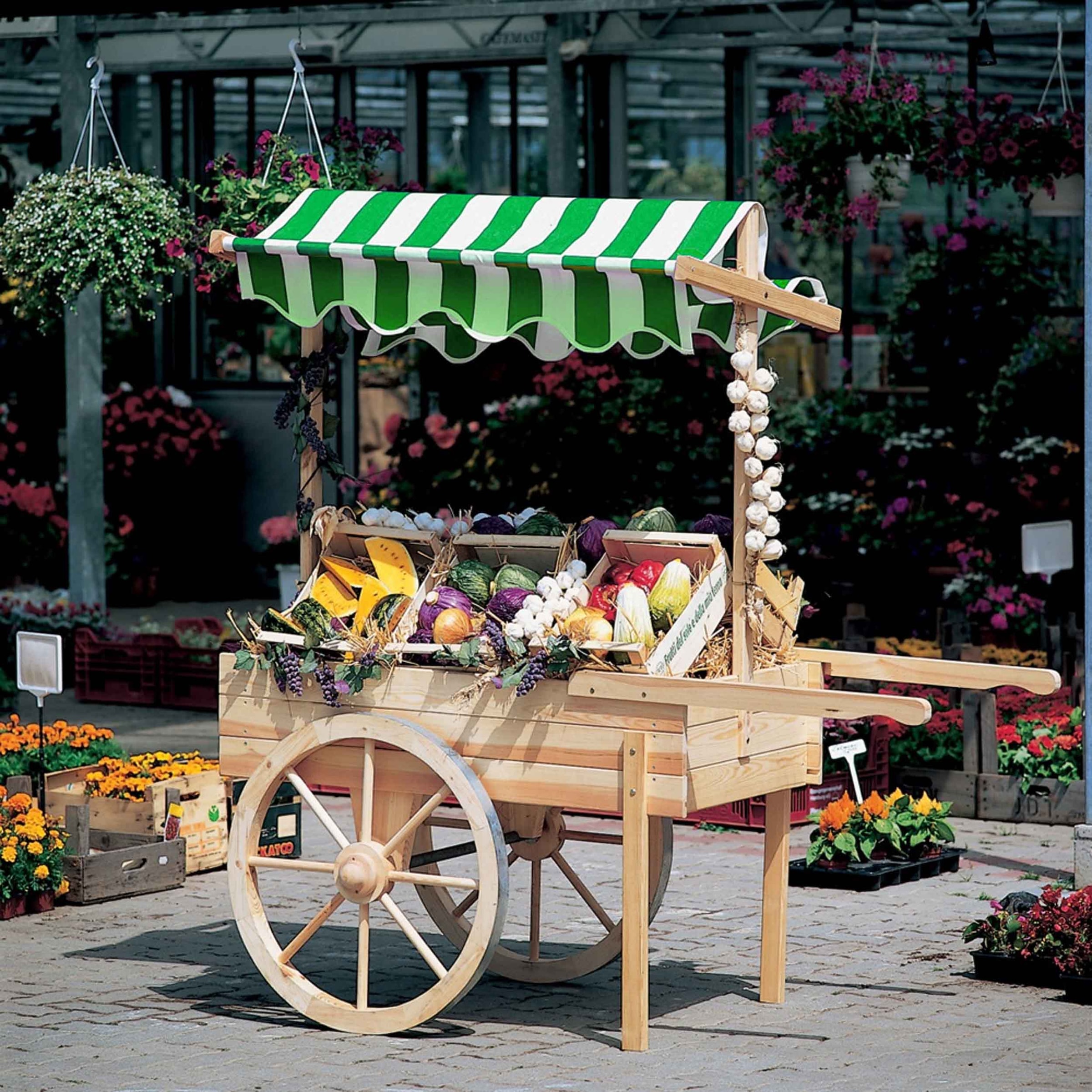 promadino Transportkarren »Marktwagen« B/T/H: 173/82/187 cm