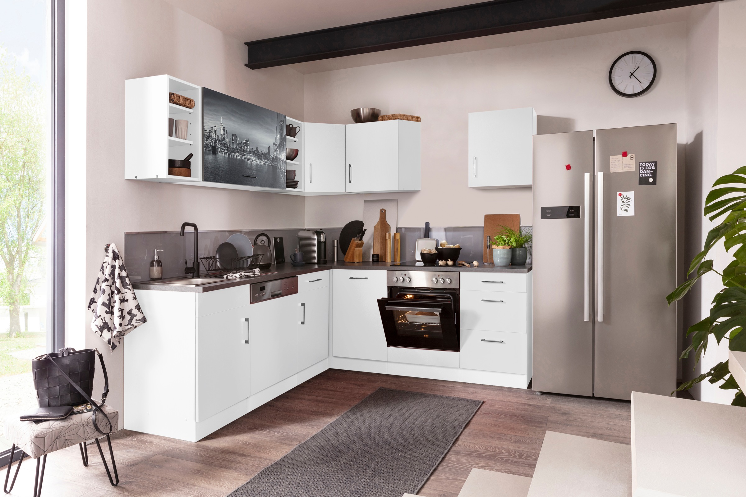 KOCHSTATION Küchenzeile »KS-Paris – Küchen mit einzigartigen Fotomotiven au günstig online kaufen