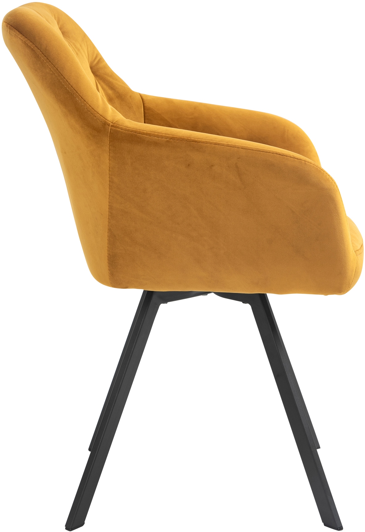 SalesFever Essgruppe, (Set, 5 tlg.), Stühle mit 360° Drehplatte, Tischplatte mit echter Baumkante