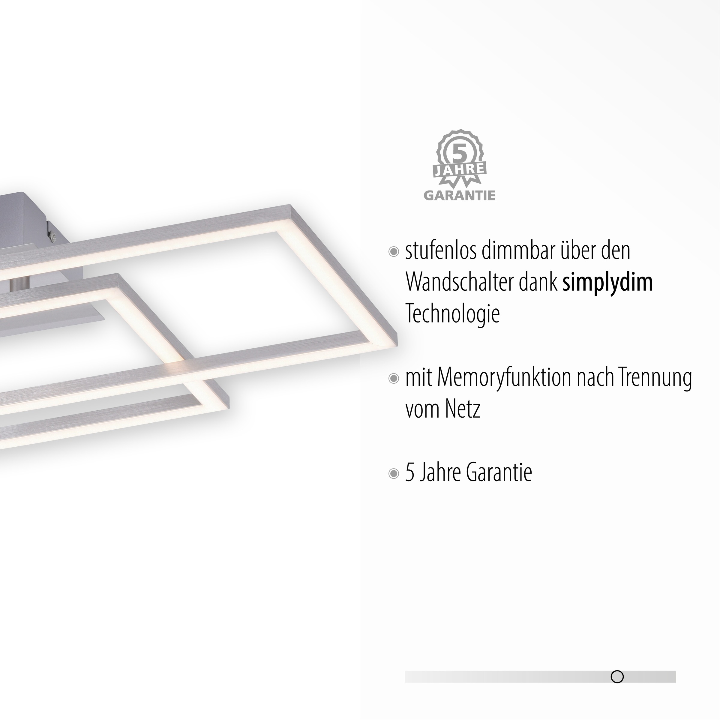 JUST LIGHT Deckenleuchte »IVEN«, 3 flammig, Leuchtmittel LED-Board   LED fe günstig online kaufen
