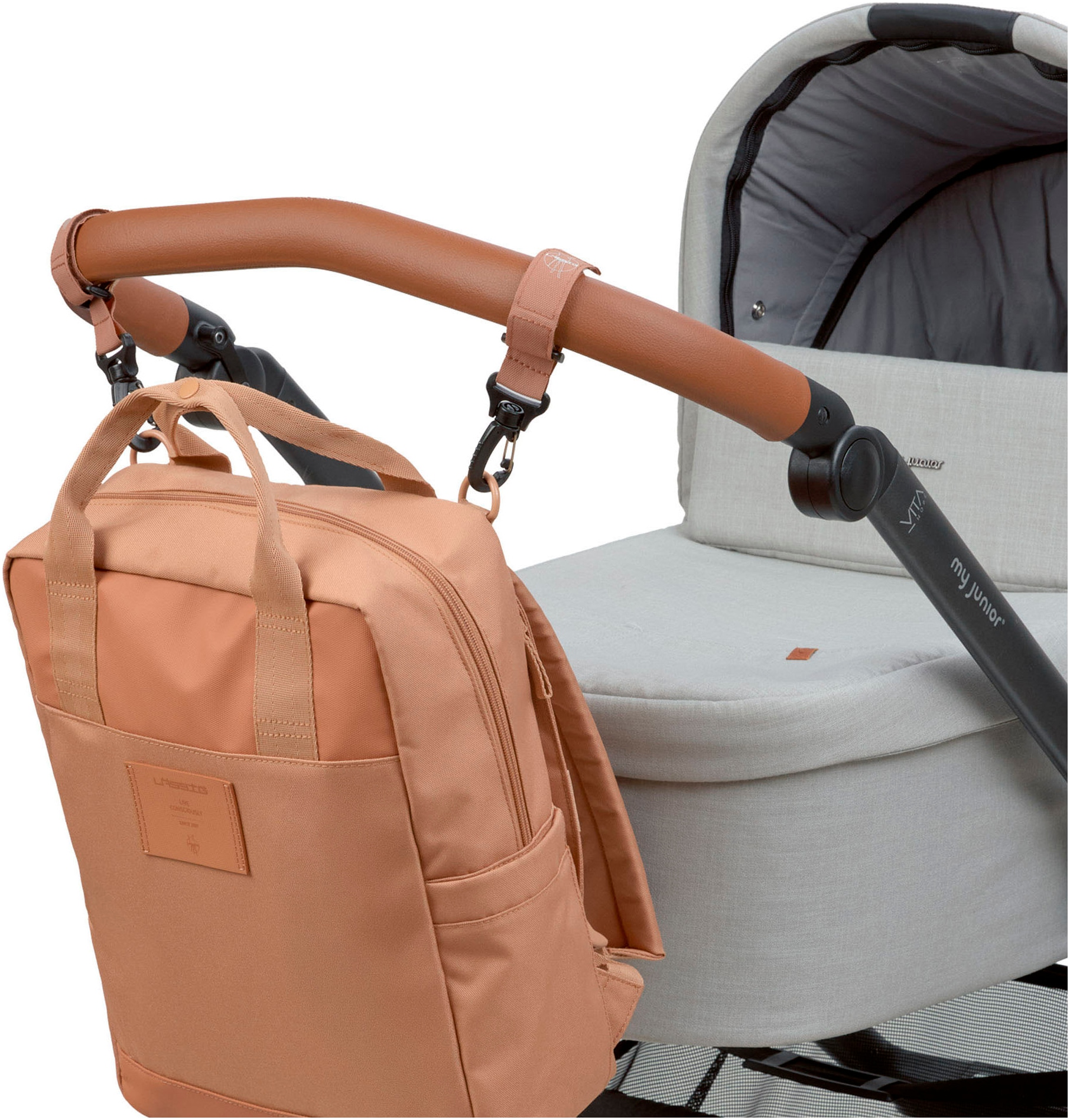 LÄSSIG Wickelrucksack »Green Label, Vividal Backpack, almond«