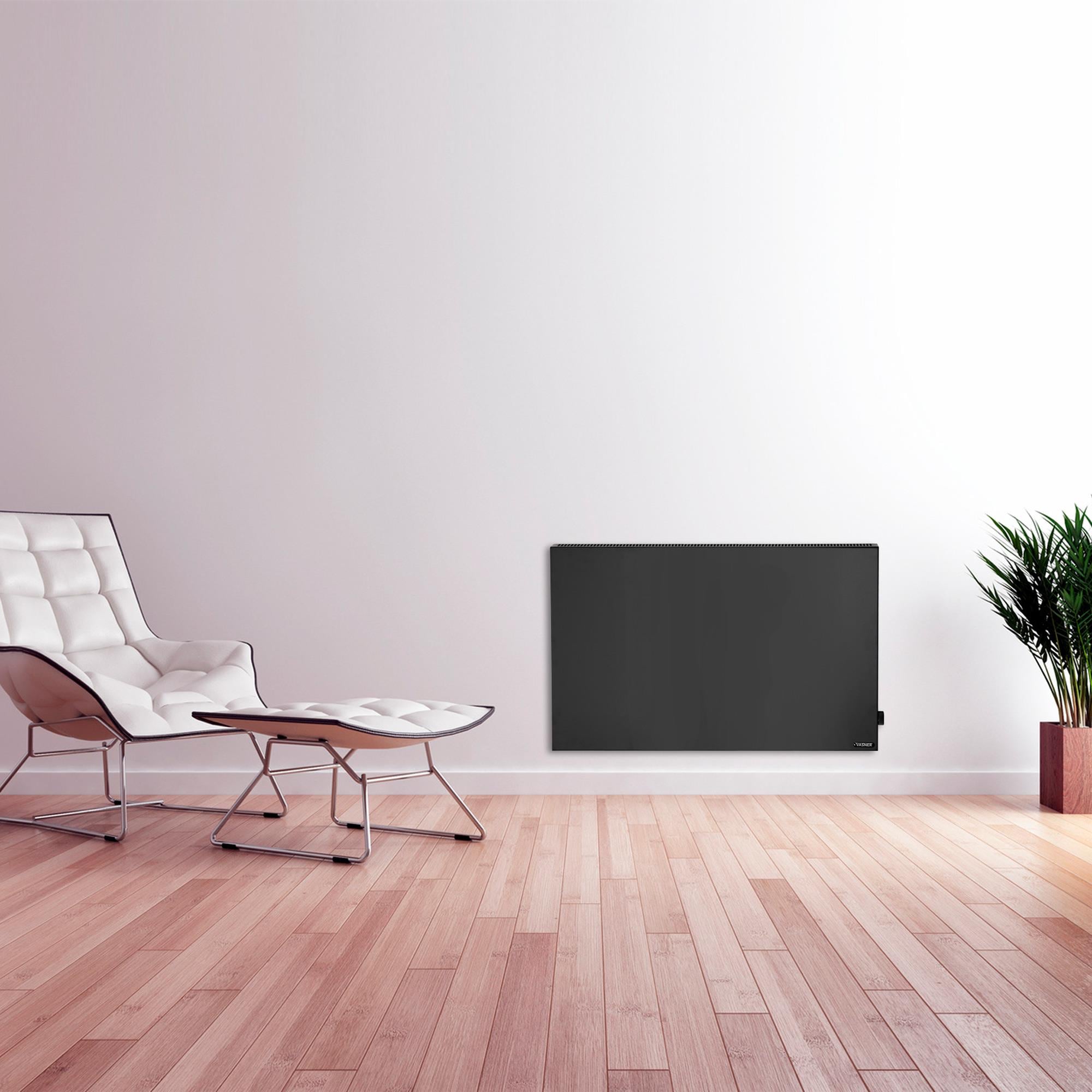 Vasner Elektro-Heizkörper »Konvi schwarz 900 W« Hybrid Infrarotheizung mit Thermostat