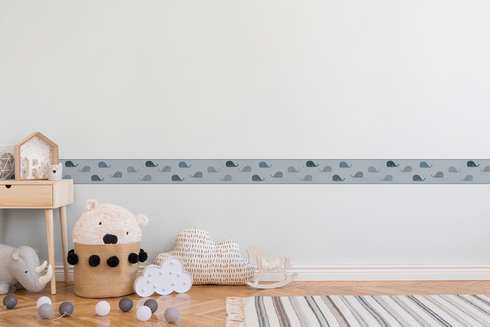 A.S. Création Bordüre »Floating Friends«, Motiv-abstrakt-naturalistisch, Papier Wand Schräge Tür Borte Wohnzimmer Schlafzimmer Küche Design