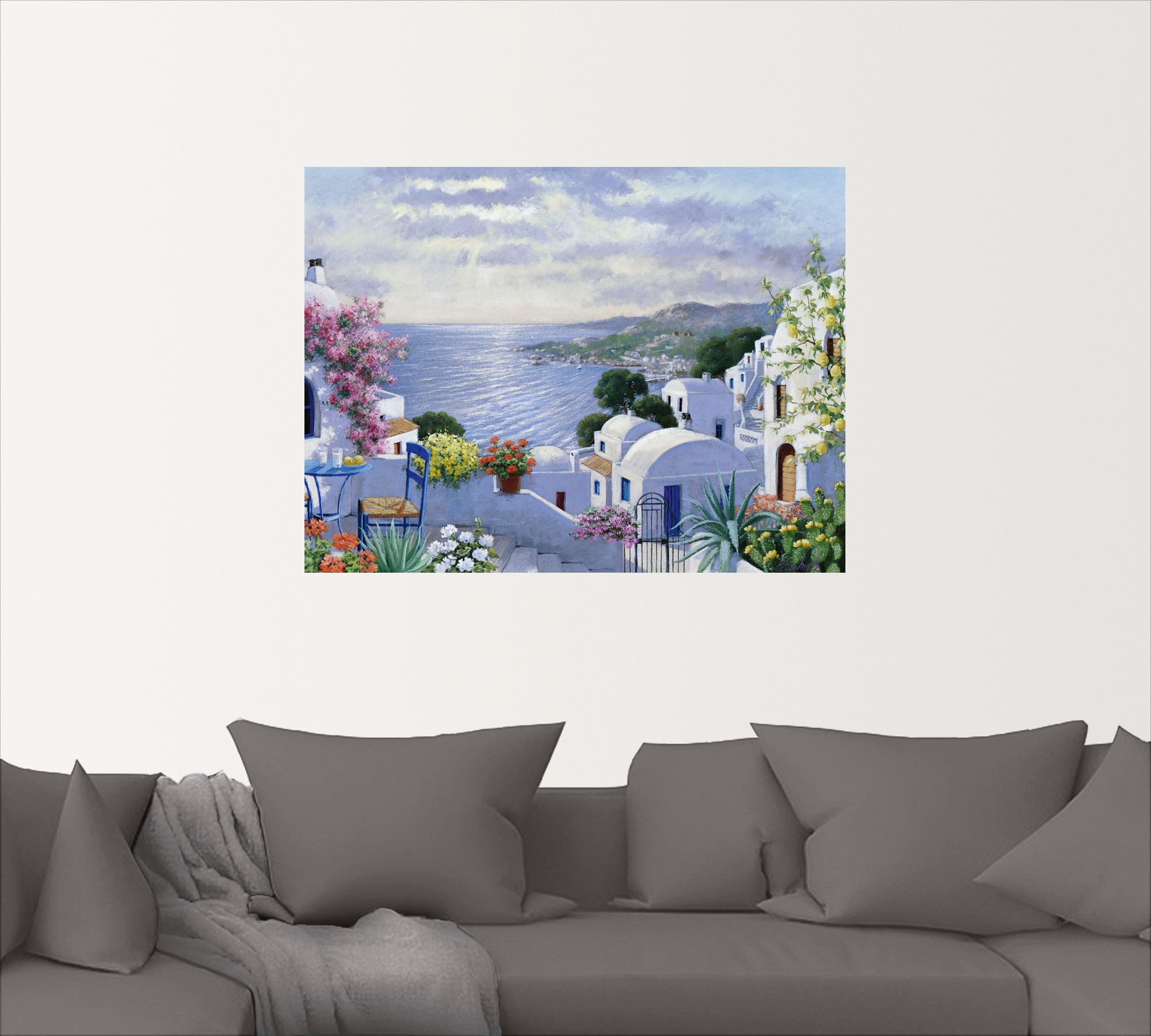 Artland Wandbild »Funkelndes Griechenland«, Gewässer, (1 St.), als Leinwandbild, Poster, Wandaufkleber in verschied. Größen