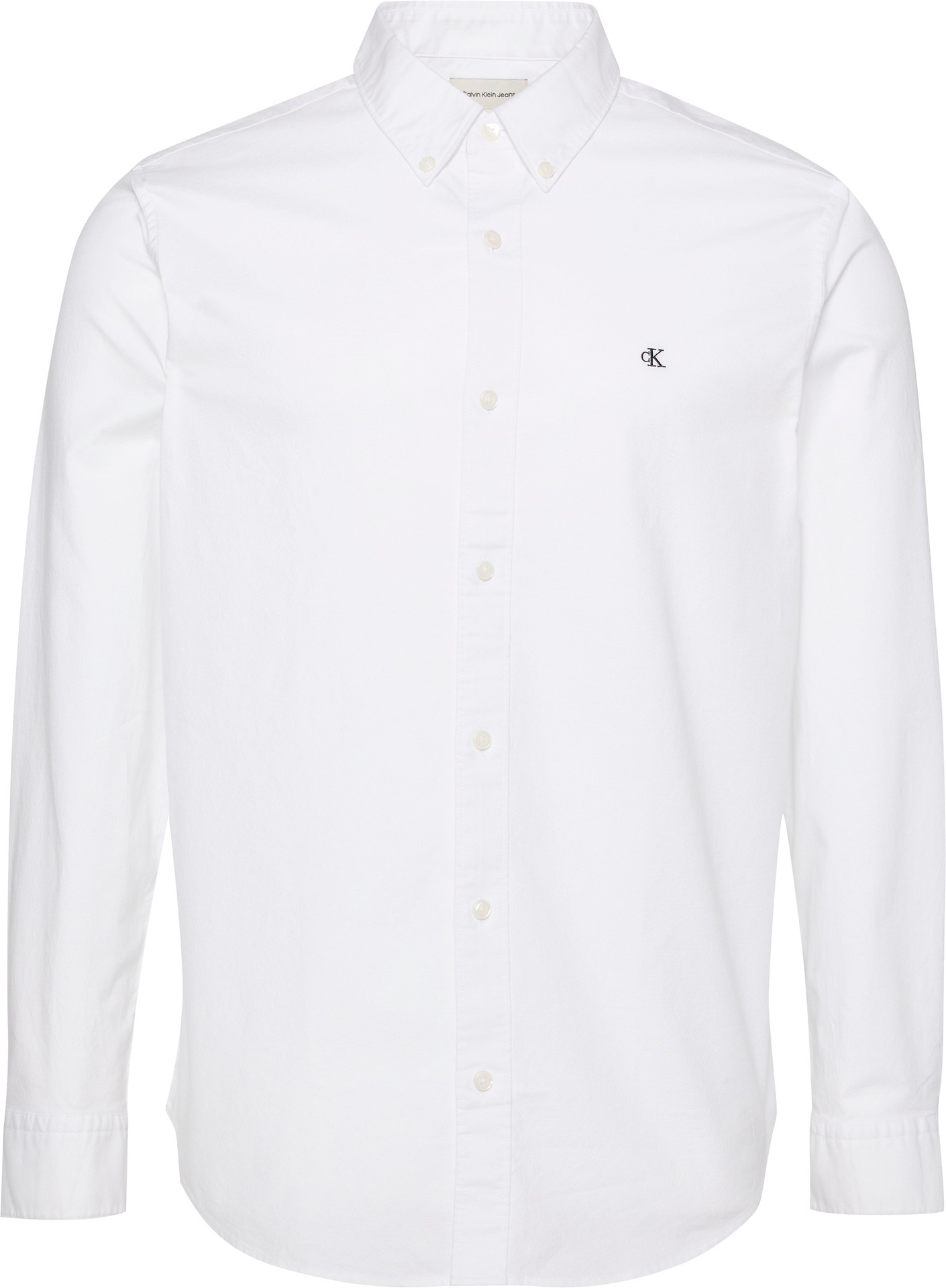 Calvin Klein Jeans Langarmhemd »LS SOLID OXFORD CLASSIC SHIRT«, Mit Rundhalsausschnitt