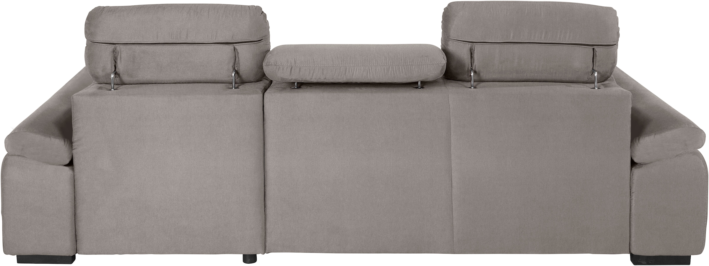 COTTA Ecksofa »Lola L-Form mit Kopfteilfunktion & Hocker«, (Set, mit Hocker), wahlweise mit Bettfunktion, Bettkasten & Armteilverstellung