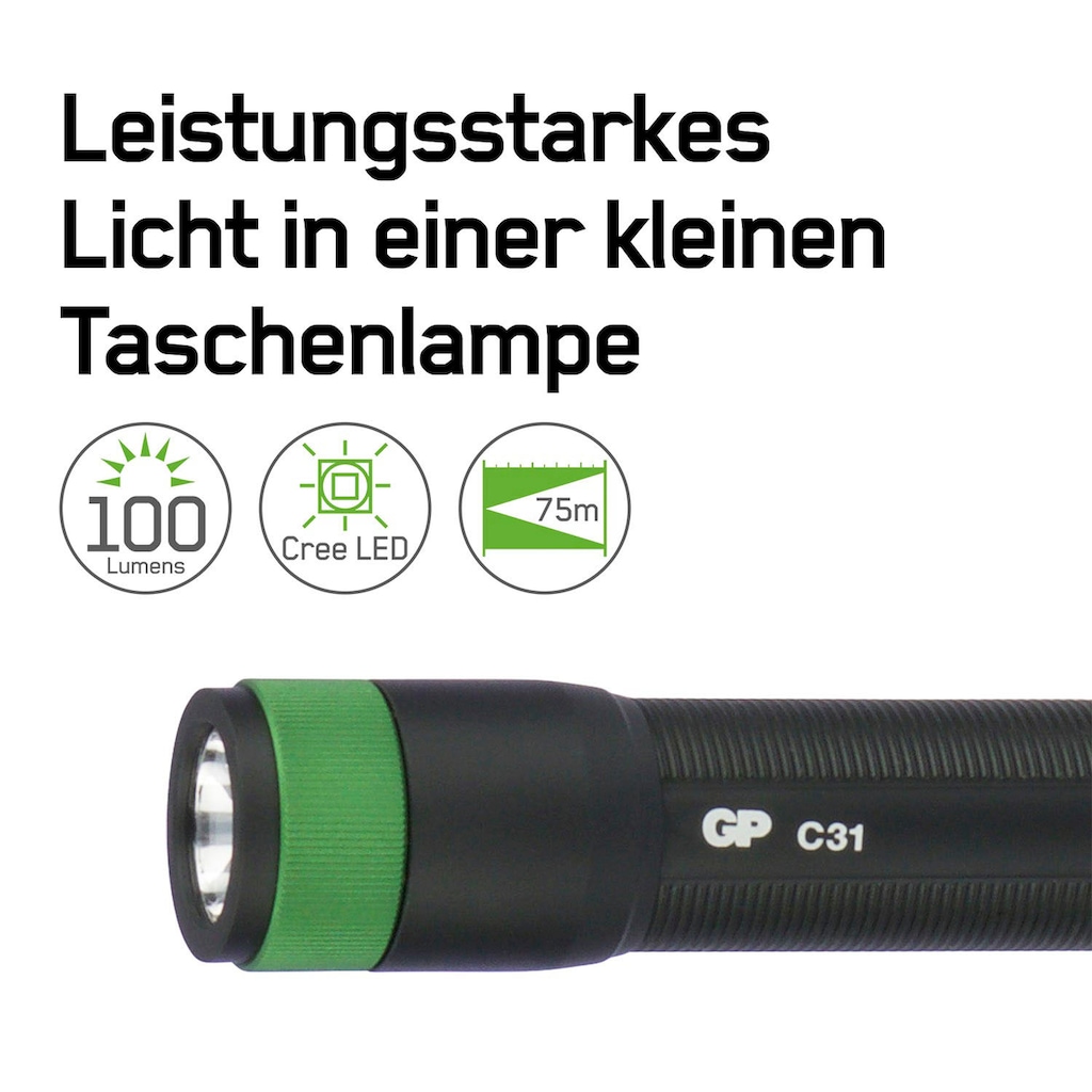GP Batteries Taschenlampe »C31X«, (1 St.)