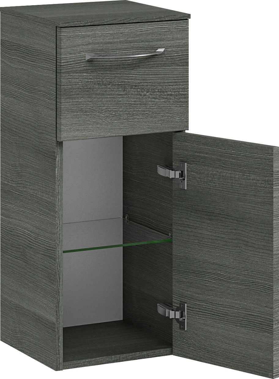Saphir Badmöbel-Set »6005 Sprint 3-teilig, Keramik-Waschtisch mit LED-Spiegelschrank«, (4 St.), Unterschrank, inkl. Türdämpfer, 3 Türen, 3 Schubladen, Bad-Set