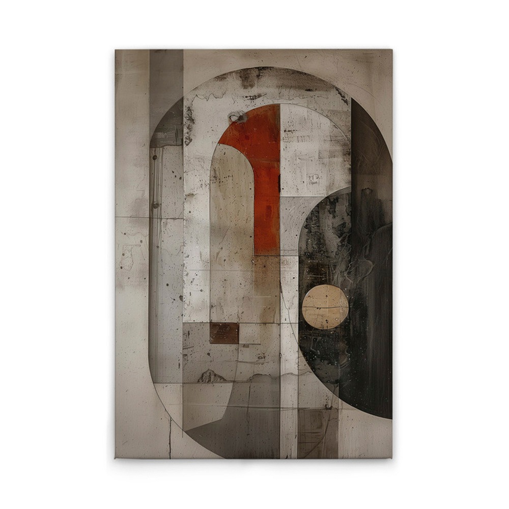 A.S. Création Leinwandbild »Abstract Geometric - Wandbild Beige Schwarz Kei günstig online kaufen