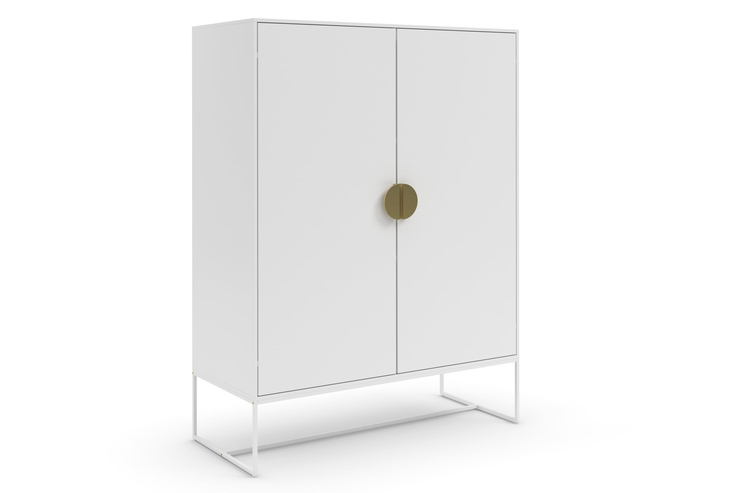 Places of Style Highboard »Abito«, Midischrank mit Drehtüren und 2 Einlegeböden, Breite 90 cm