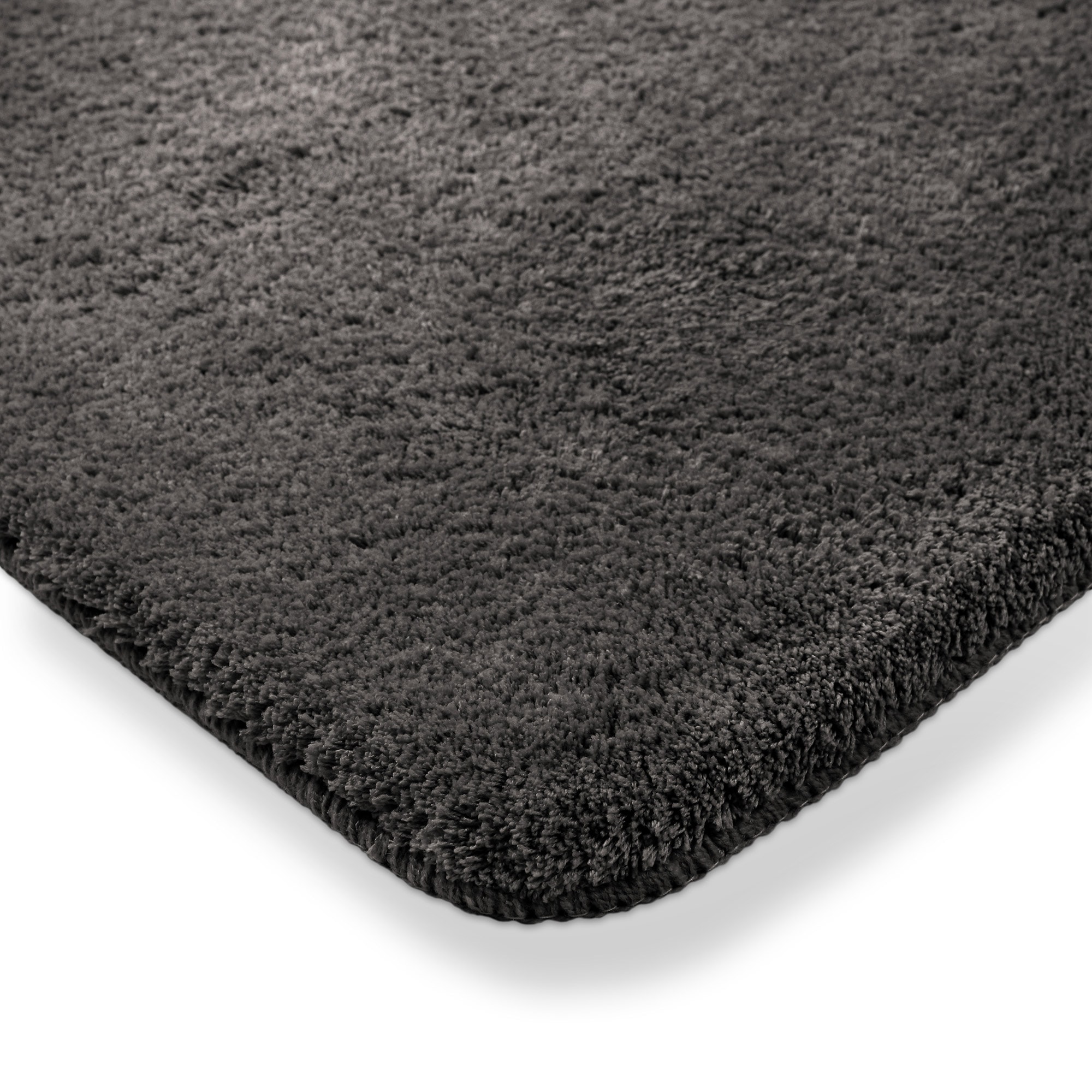 my home Badematte »Neele«, rutschhemmend beschichtet, schnell trocknend, Badteppich, getuftet, modern, Uni, antirutsch, flauschig, hochflor