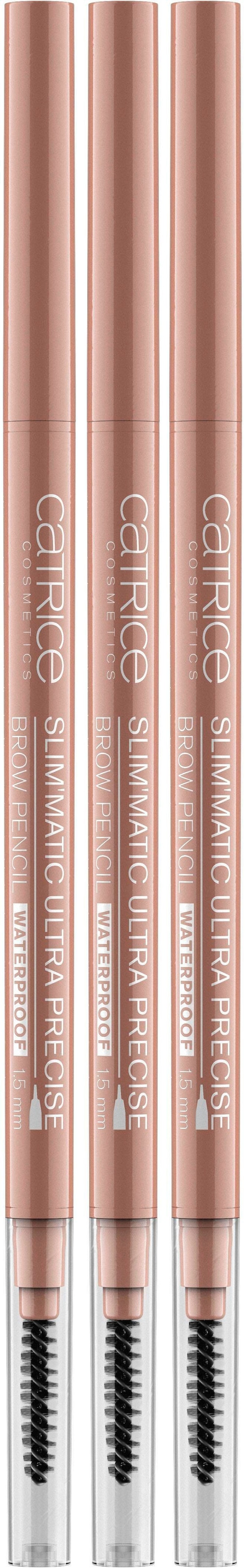 Bild von Catrice Augenbrauen-Stift »Slim'Matic Ultra Precise Waterproof«, (3er-Pack), Browliner im 3-er-Set, wasserfest