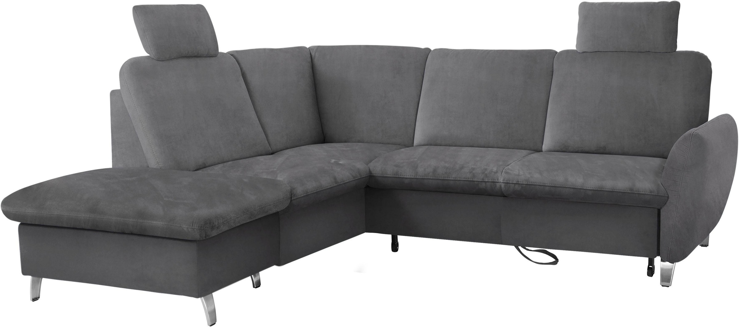 sit&more Ecksofa »Daytona L-Form«, mit Federkern, zwei Kopfstützen und wahl günstig online kaufen