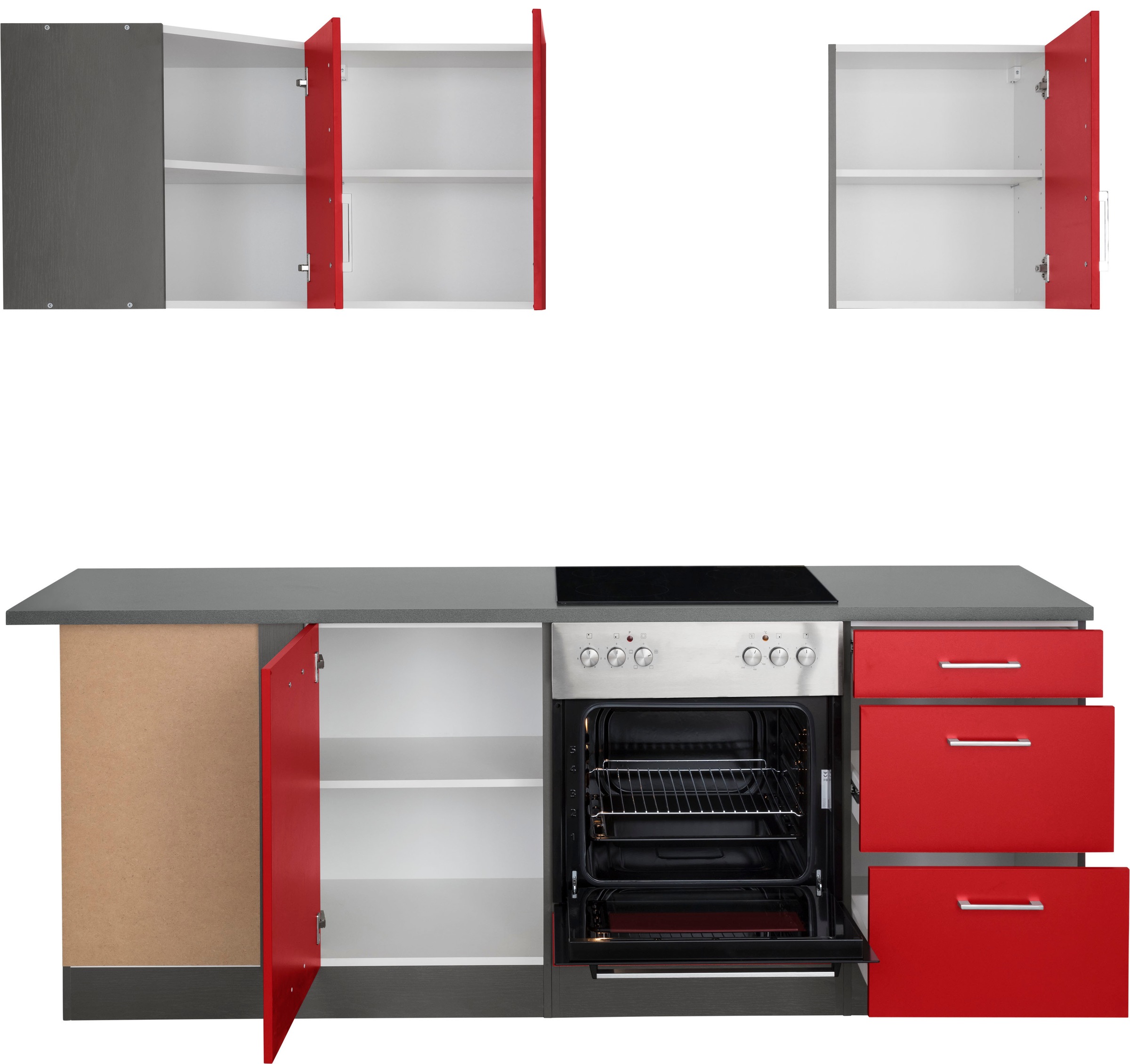 KOCHSTATION Küchenzeile »KS-Paris – Küchen mit einzigartigen Fotomotiven au günstig online kaufen