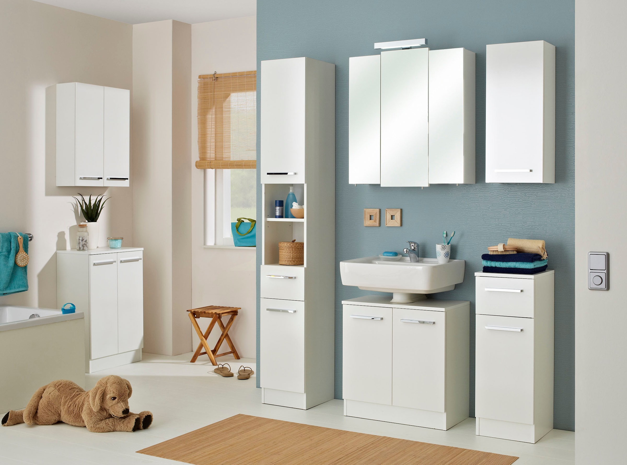 Saphir Badmöbel-Set »Quickset 335 7-teilig, Waschbeckenunterschrank mit LED günstig online kaufen