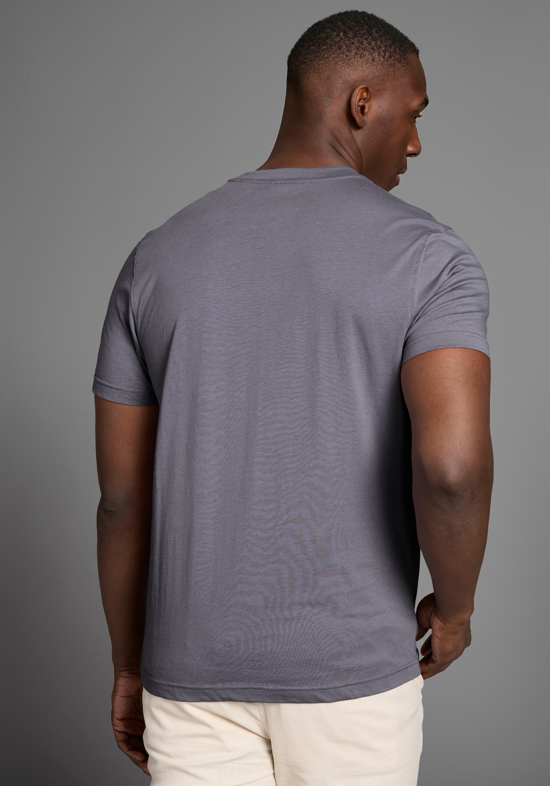 DELMAO Rundhalsshirt Kurzarm,  Regular Fit,  basic,  aus 100% Baumwolle