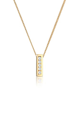Elli DIAMONDS Collierkettchen »Klassisch Elegant Diamant (0.075 ct.) 585 Gelbgold« kaufen