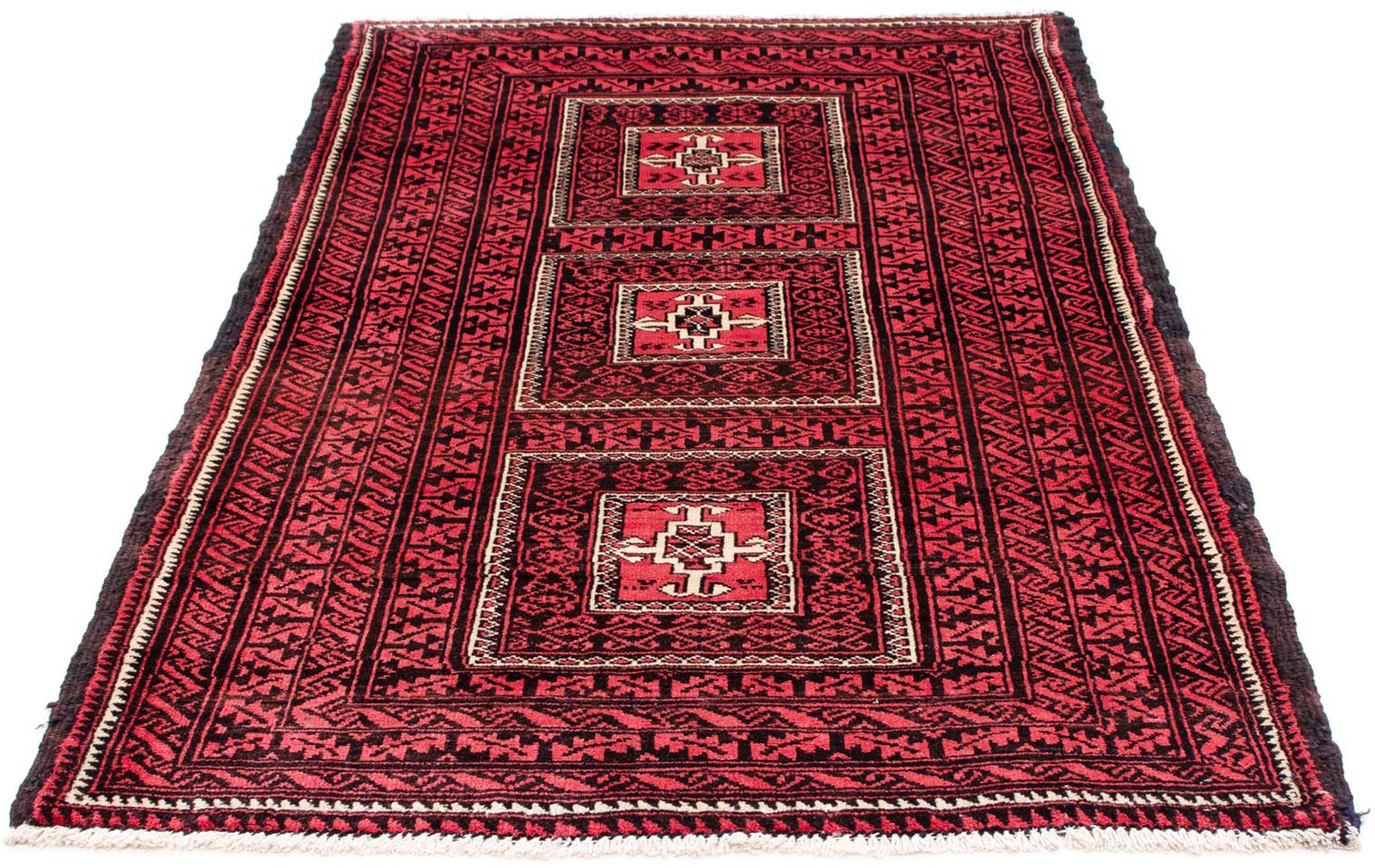 morgenland Orientteppich »Belutsch - 158 x 103 cm - dunkelrot«, rechteckig, günstig online kaufen