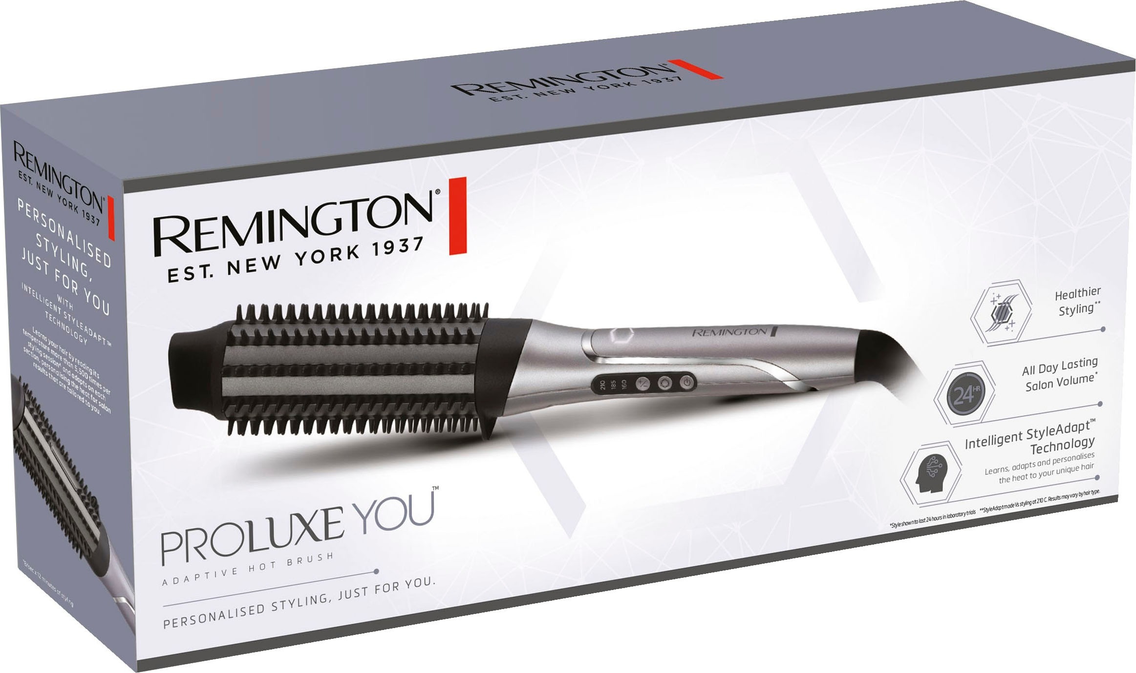 Remington Warmluftbürste »Volumenbürste PROluxe You CB9800«, 1 Aufsätze, (lernfähiger Airstyler/Rund-&Warmluftbürste) personalisiert Hitze