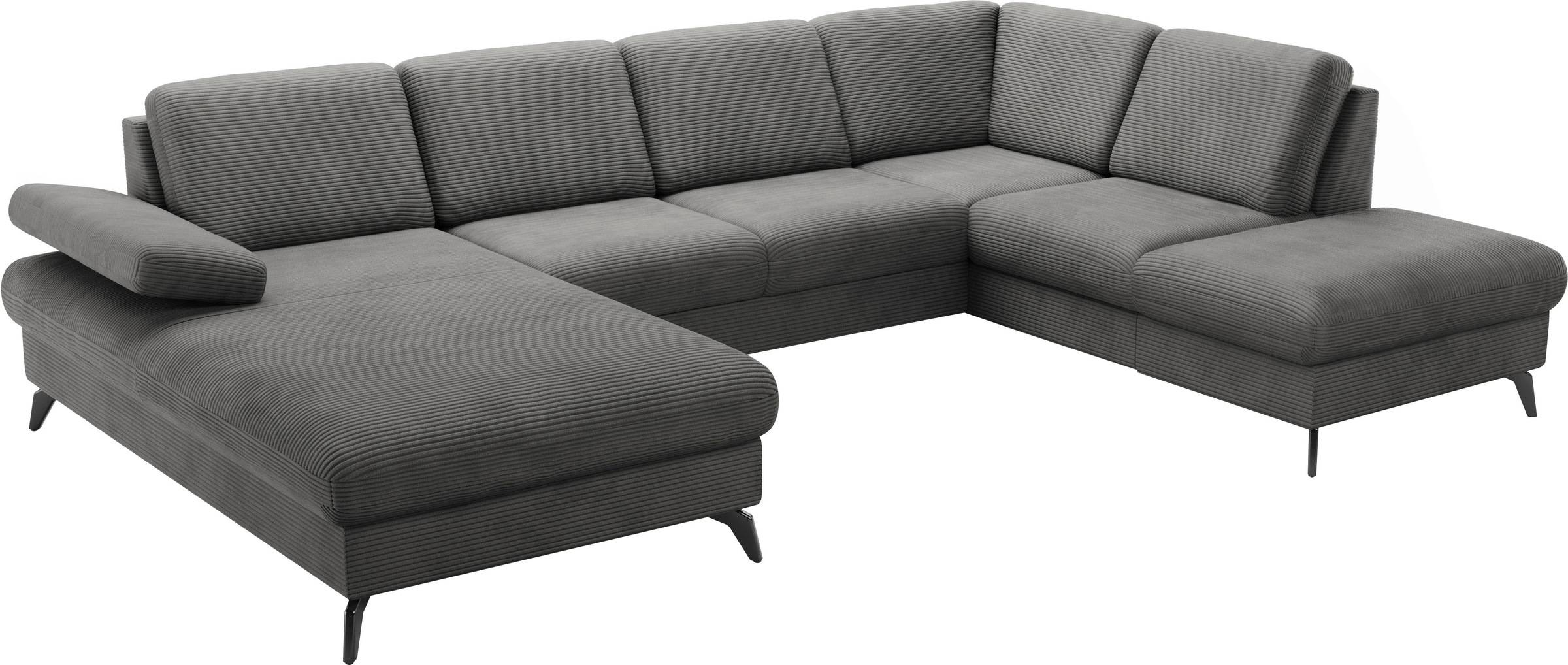 sit&more Wohnlandschaft »Morris Jubi U-Form«, inkl. Armteilfunktion und 1 Zierkissen, wahlweise mit Bettfunktion