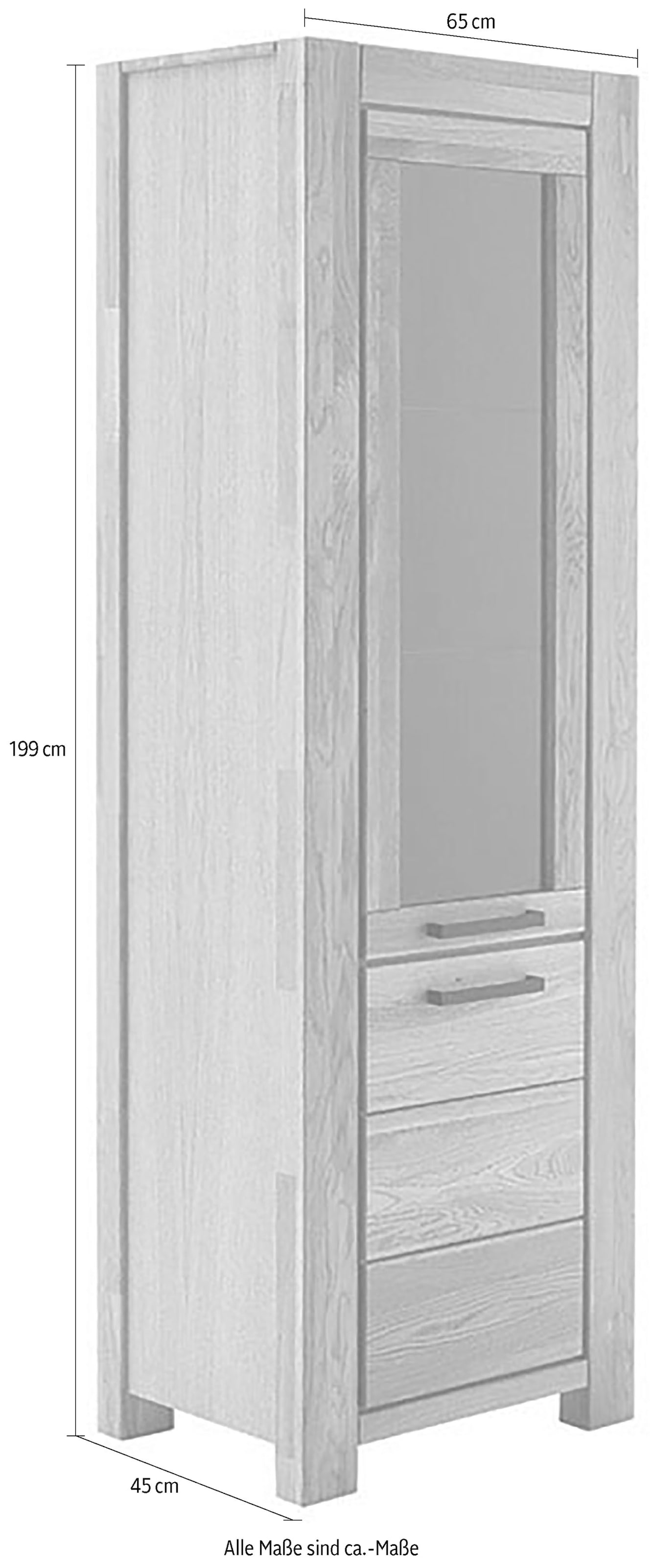 MCA living Vitrine »SILIAS Vitrine Links«, (1 St.), gedämpfte Türen