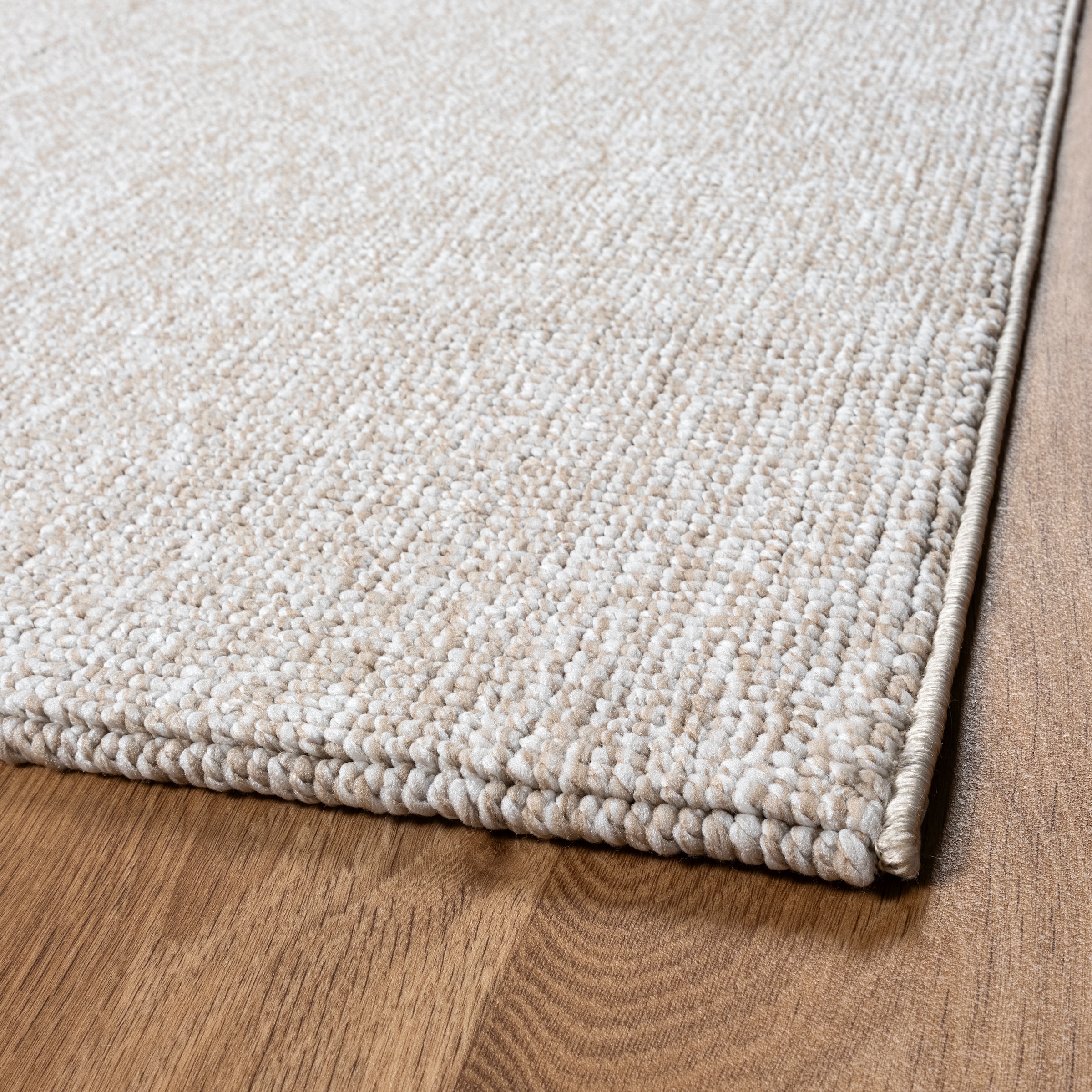 Sanat Teppich »Lora Plus , auch als Läufer« rechteckig 5 mm Höhe Kurzflor, uni, gekettelt, Wohnzimmer, Kinderzimmer