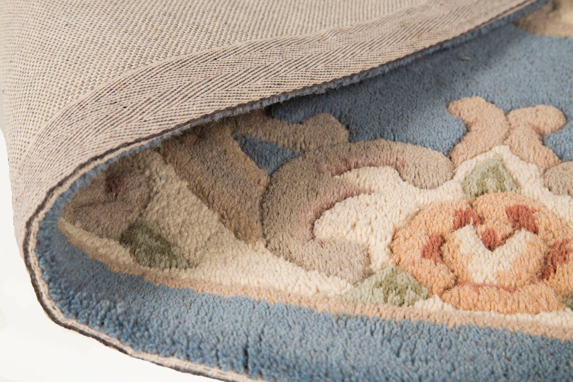 FLAIR RUGS Wollteppich »Aubusson« rechteckig 10 mm Höhe Wolle, Teppich, Woh günstig online kaufen
