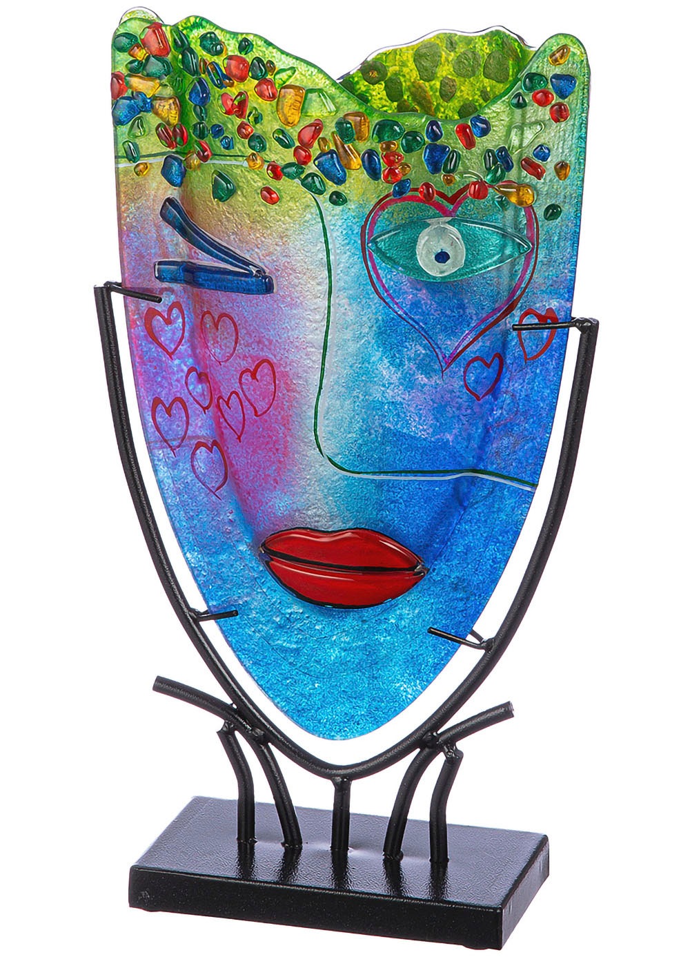 Casablanca by Gilde Dekovase »Glasart ovale Designvase Face "Twinkle", Höhe günstig online kaufen