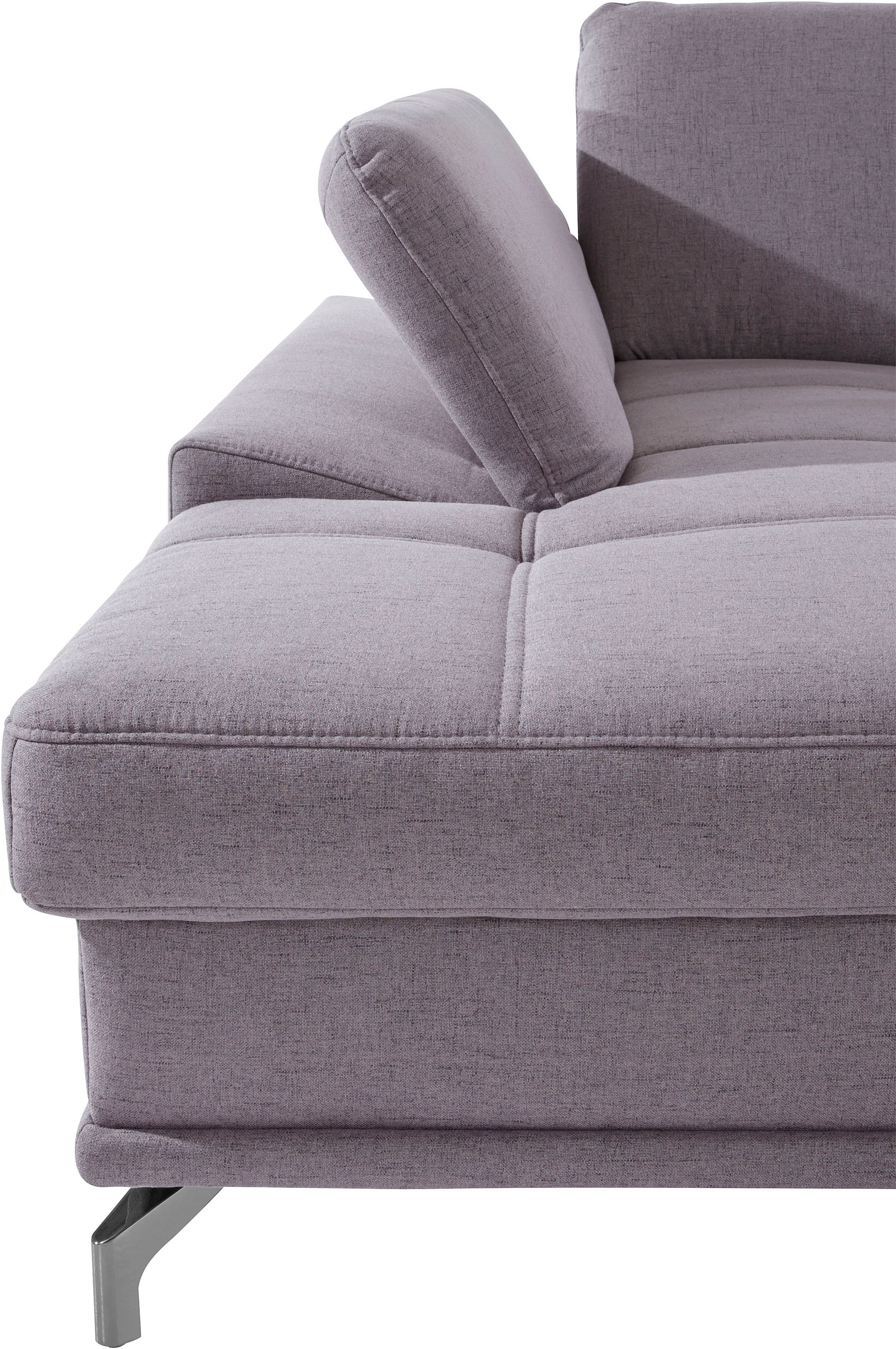Places of Style Wohnlandschaft »Costello U-Form, mit Sitztiefenverstellung, Armteilverstellung und«, 3 Nierenkissen, optional Bettfunktion und Bettkasten