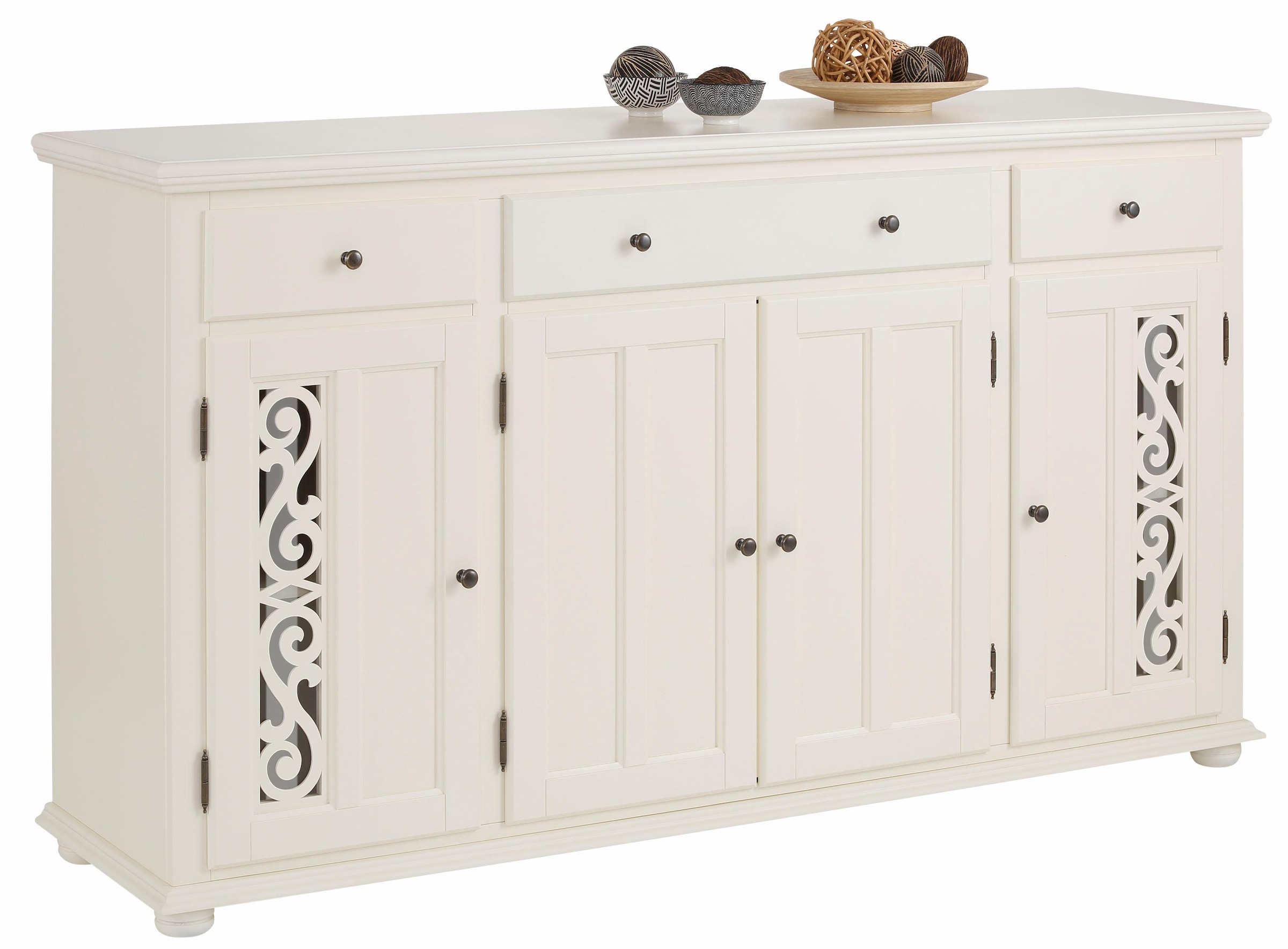 Home affaire Sideboard »Arabeske«, Kommode mit dekorativen Fräsungen, Breite 171 cm
