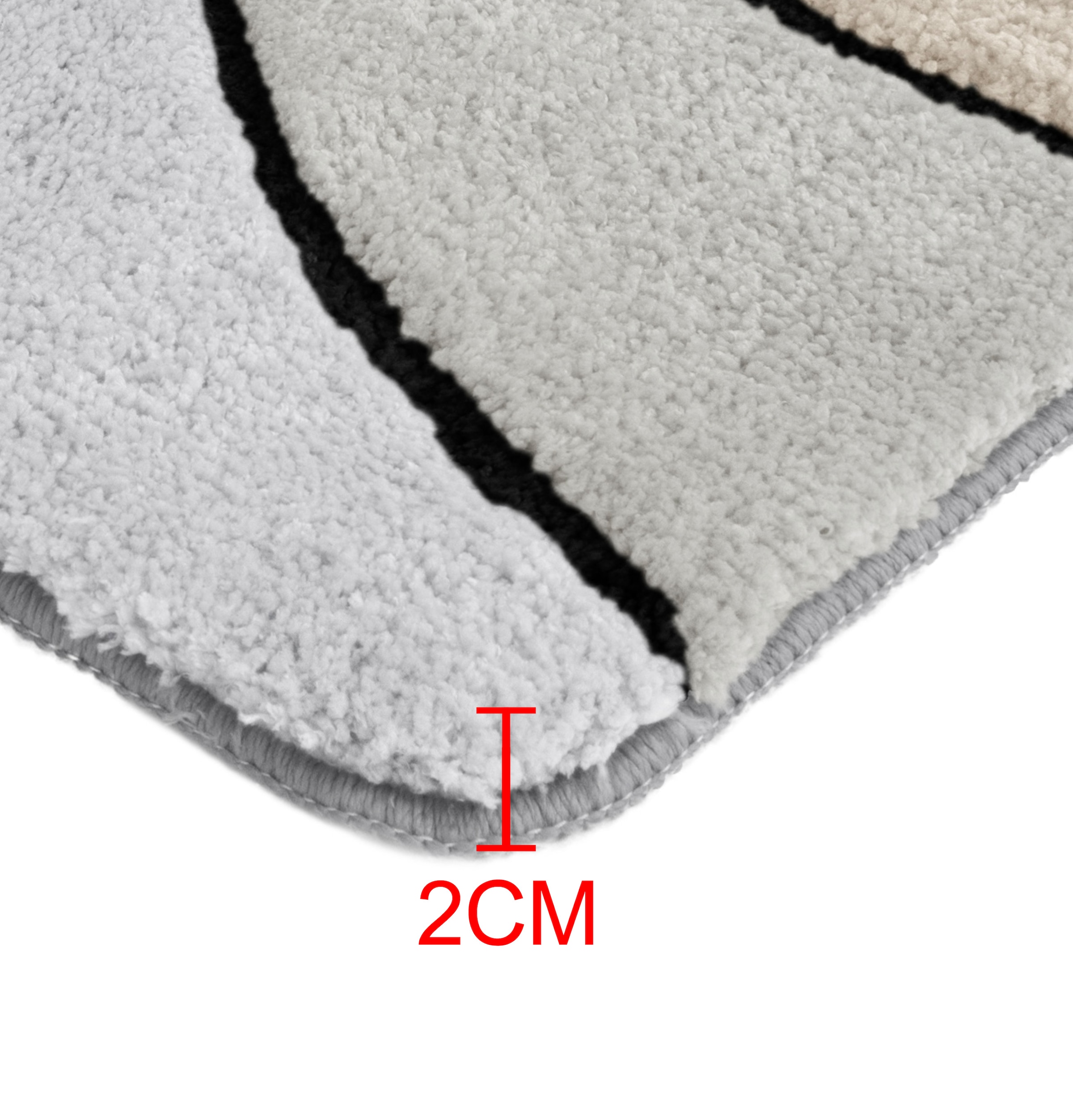 my home Badematte »Josie, Badvorleger, Badezimmer Teppich«, rutschhemmend beschichtet, fußbodenheizungsgeeignet-schnell trocknend-strapazierfähig, Badteppich, Badematten, rechteckig, rund & als 3-tlg. Set erhältlich