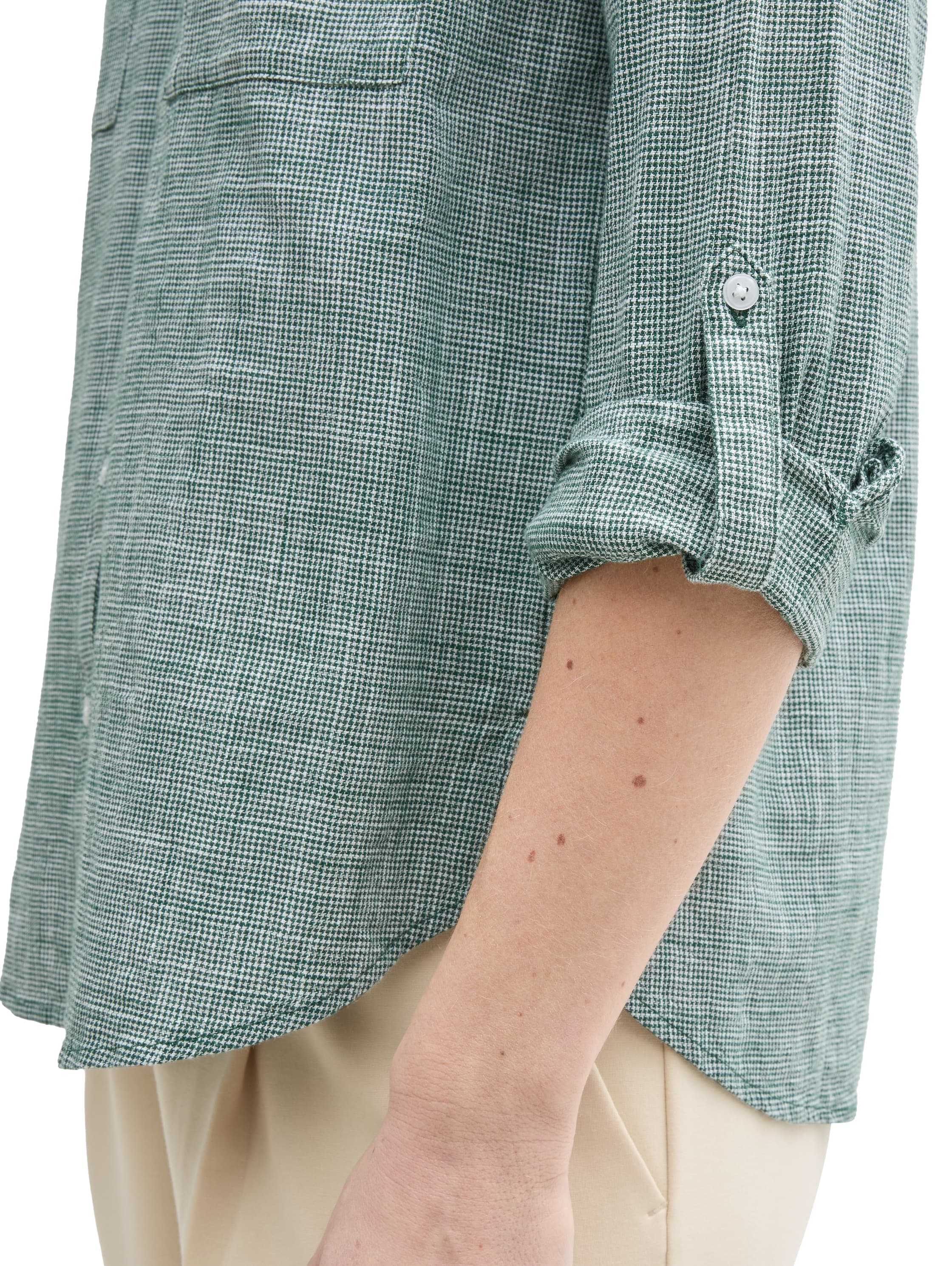 TOM TAILOR Langarmbluse, mit Brusttaschen