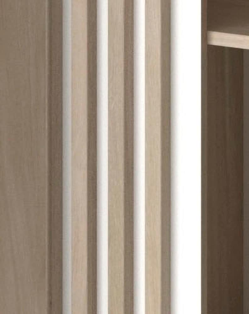 Parisot Schlafzimmer-Set, (4 tlg.), viel Stauraum, schöne Optik, Einsätze an Schrank und Kommode drehbar