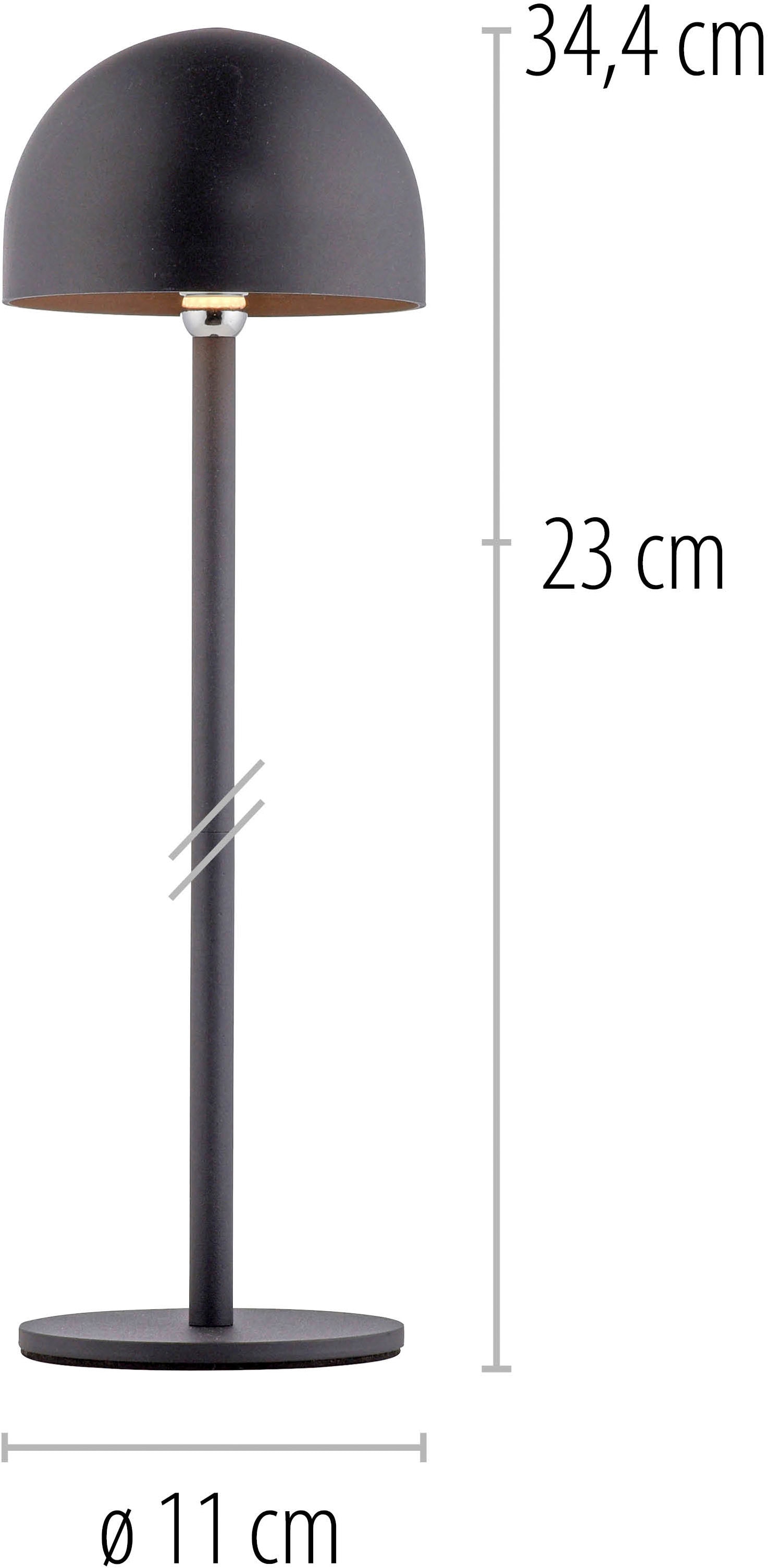 my home Tischleuchte »Akku Tischleuchte Hesper Indoor Outdoor, magnetischer Flaschenaufsatz«, 1 flammig, Leuchtmittel LED-Board | LED fest integriert, Pilzlampe Flaschenaufsatz, Regulierung der Lichtstärke, Pilz, Lampe