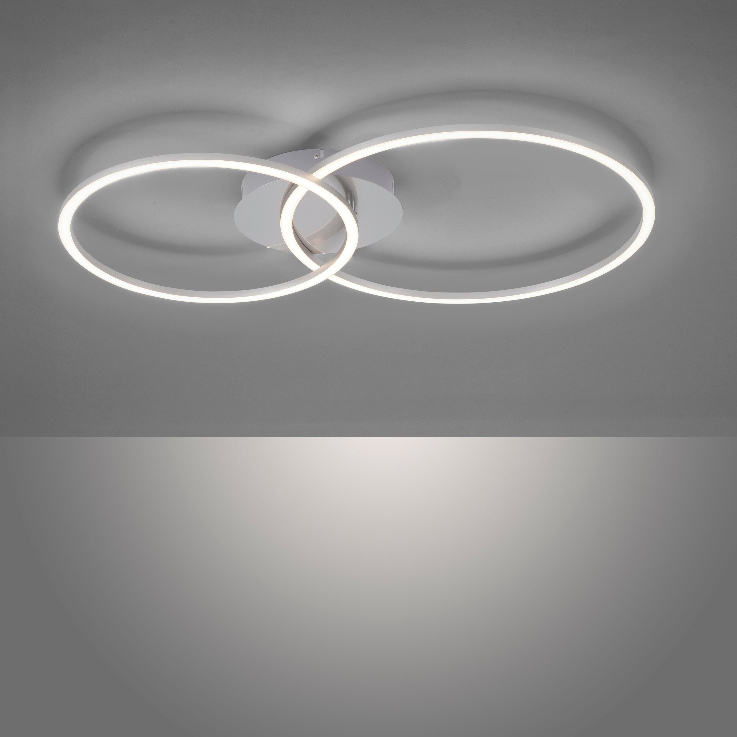 JUST LIGHT LED Deckenleuchte »IVANKA«, 2 flammig, Leuchtmittel LED-Board | LED wechselbar, stufenlos dimmbar über den Wandschalter, ein Ring ist schwenkbar