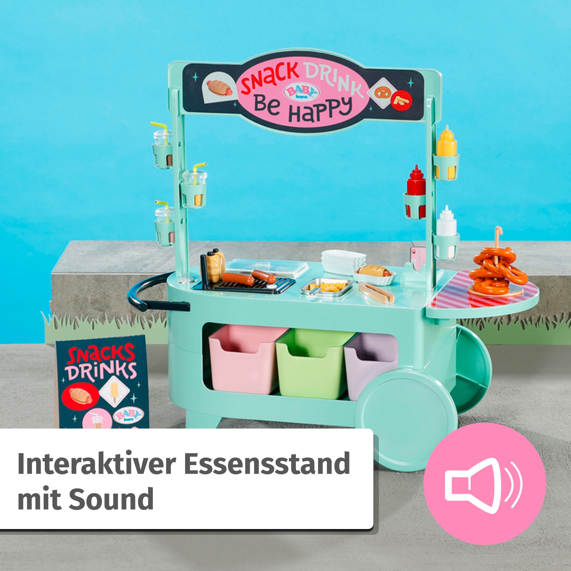 Baby Born Puppentisch »Snack Shop«, mit Soundeffekt