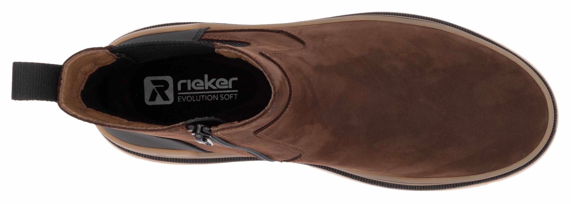 Rieker EVOLUTION Chelseaboots, Schlupfboots, Stiefelette mit praktischem Innenreißverschluss