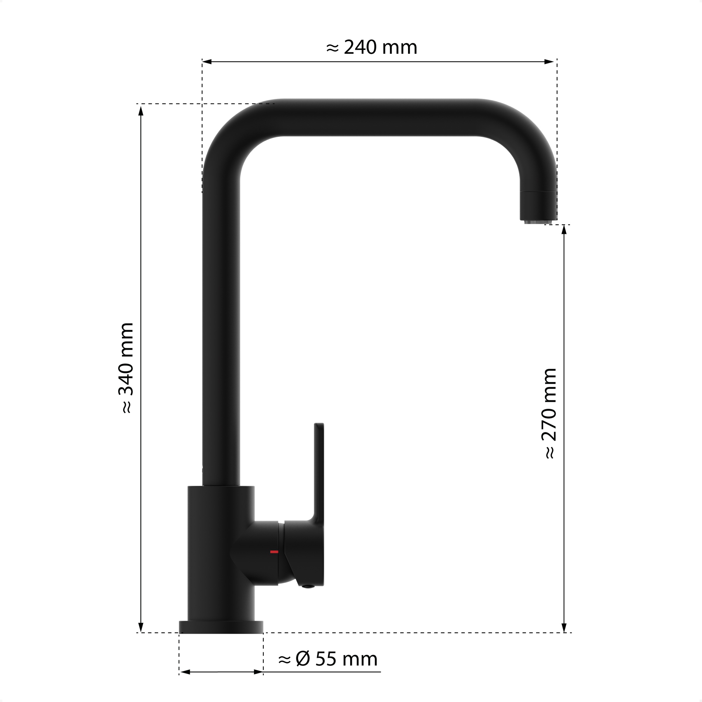 Eisl Spültischarmatur »Futura« Niederdruckarmatur, Dripless, Cold-Start, 360° schwenkbar