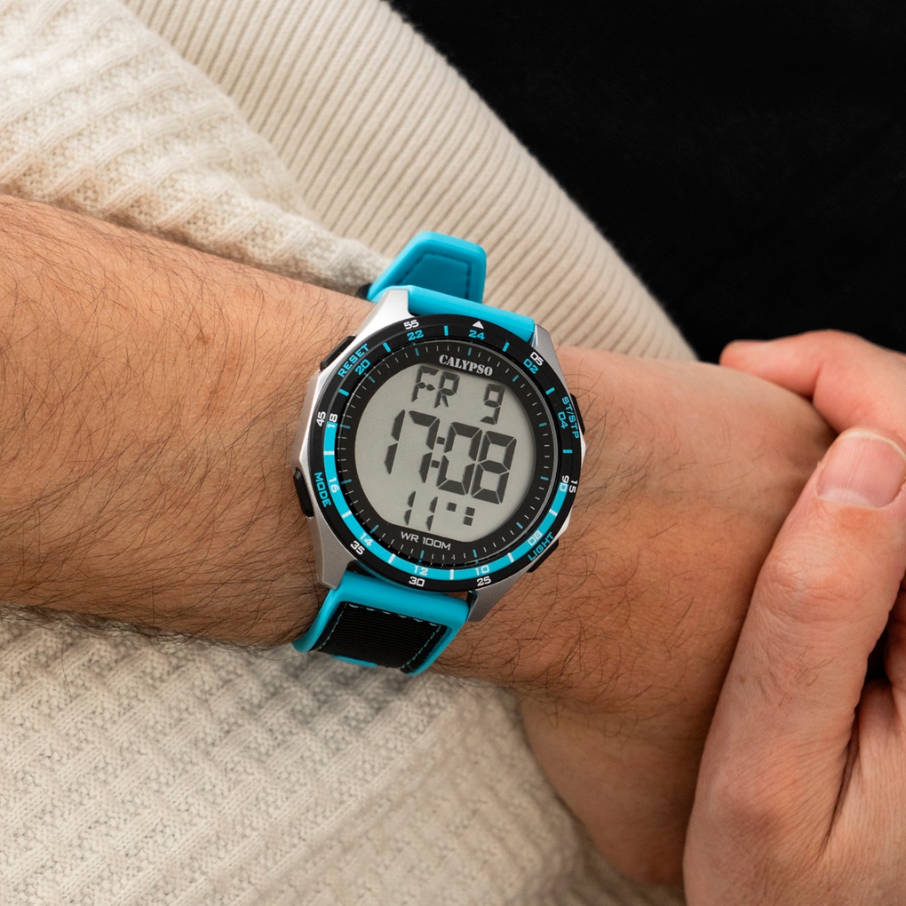 CALYPSO WATCHES Chronograph »Urban Digital« Quarzuhr, Armbanduhr, Herrenuhr, digital, Tag, Wochentag, Monat, Jahr